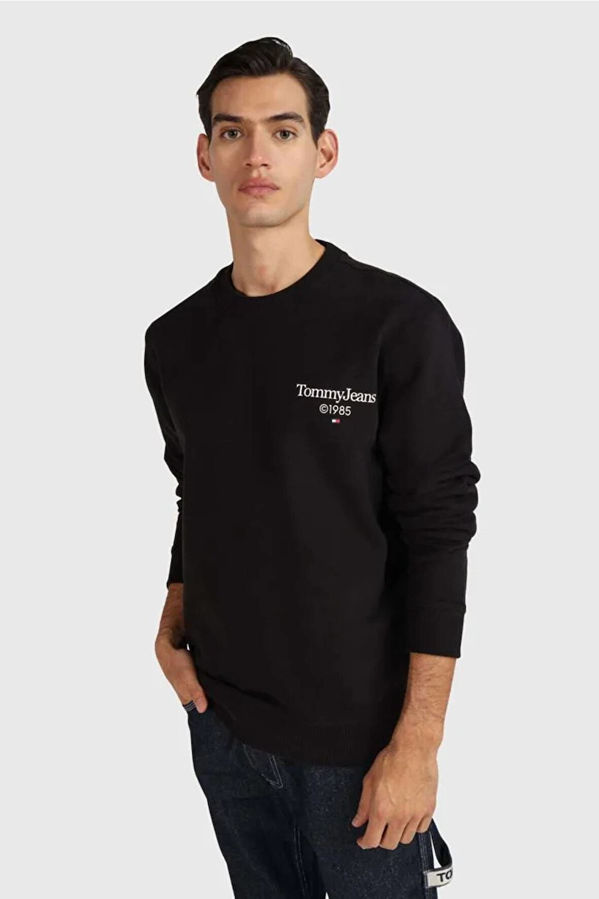 Tommy Jeans Erkek Sweatshirt-DM0DM18609