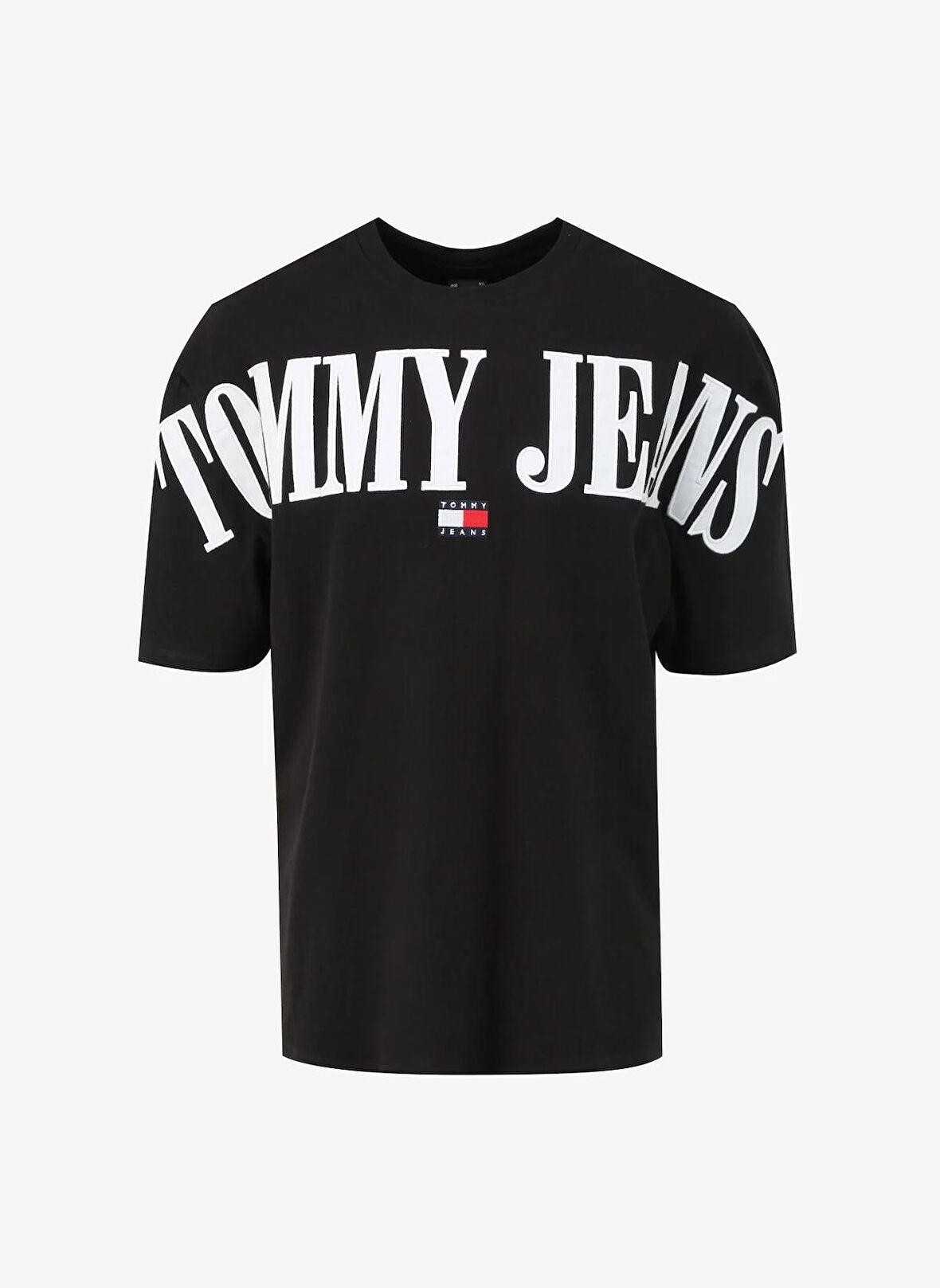Tommy Jeans Baskılı Siyah Erkek T-Shirt DM0DM18565BDS