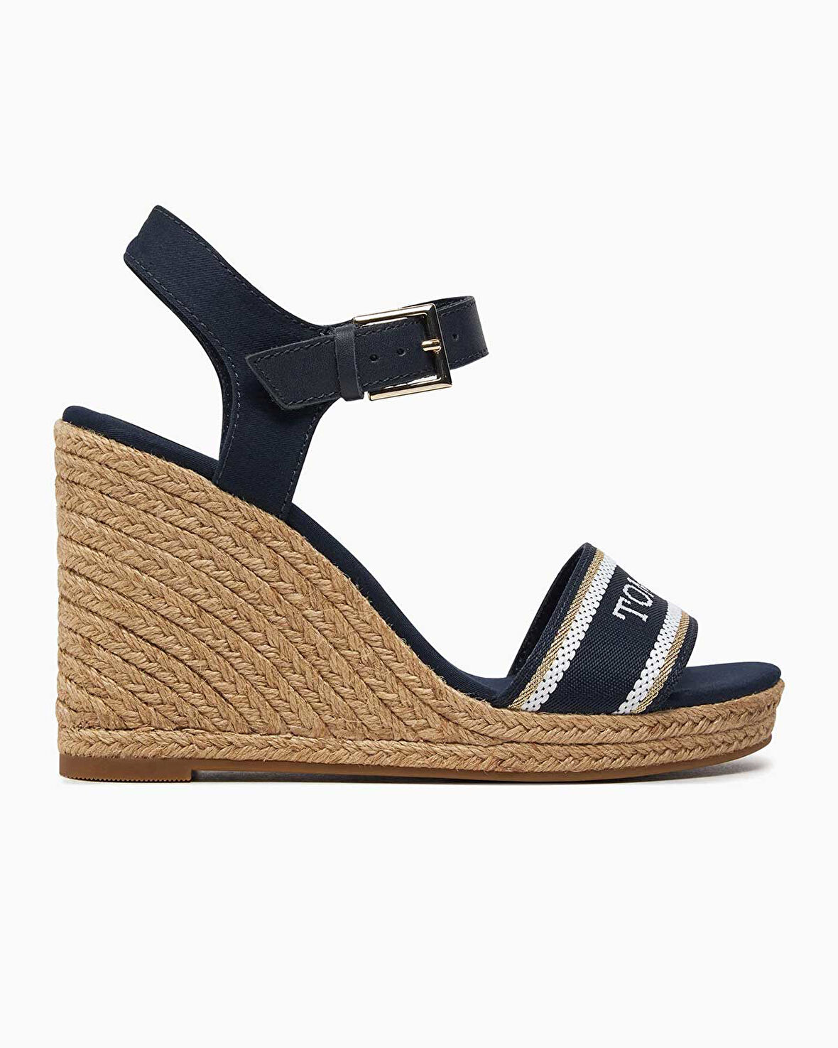 Tommy Hilfiger Mono Webbing Wedge Espadrilles Topuklu Sandalet