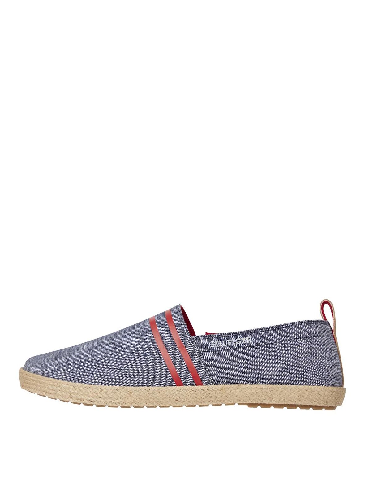 Tommy Hilfiger Mavi Erkek Keten Espadril HILFIGER ESPADRILLE C CHAMBRAY