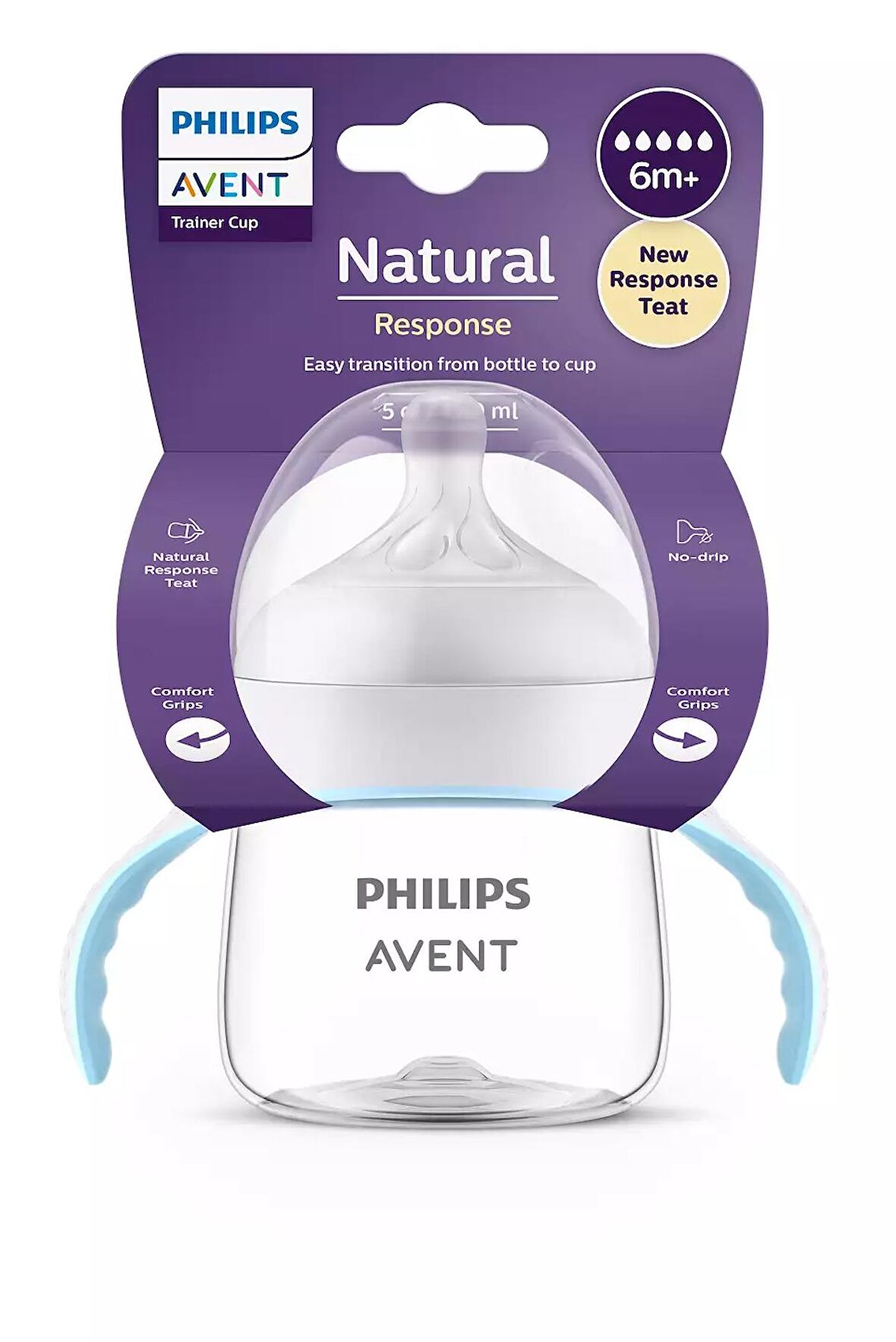 Philips Avent Natural Response Eğitici Bardak 6 Ay+,Tepkili Biberon Emziği SCF263/61