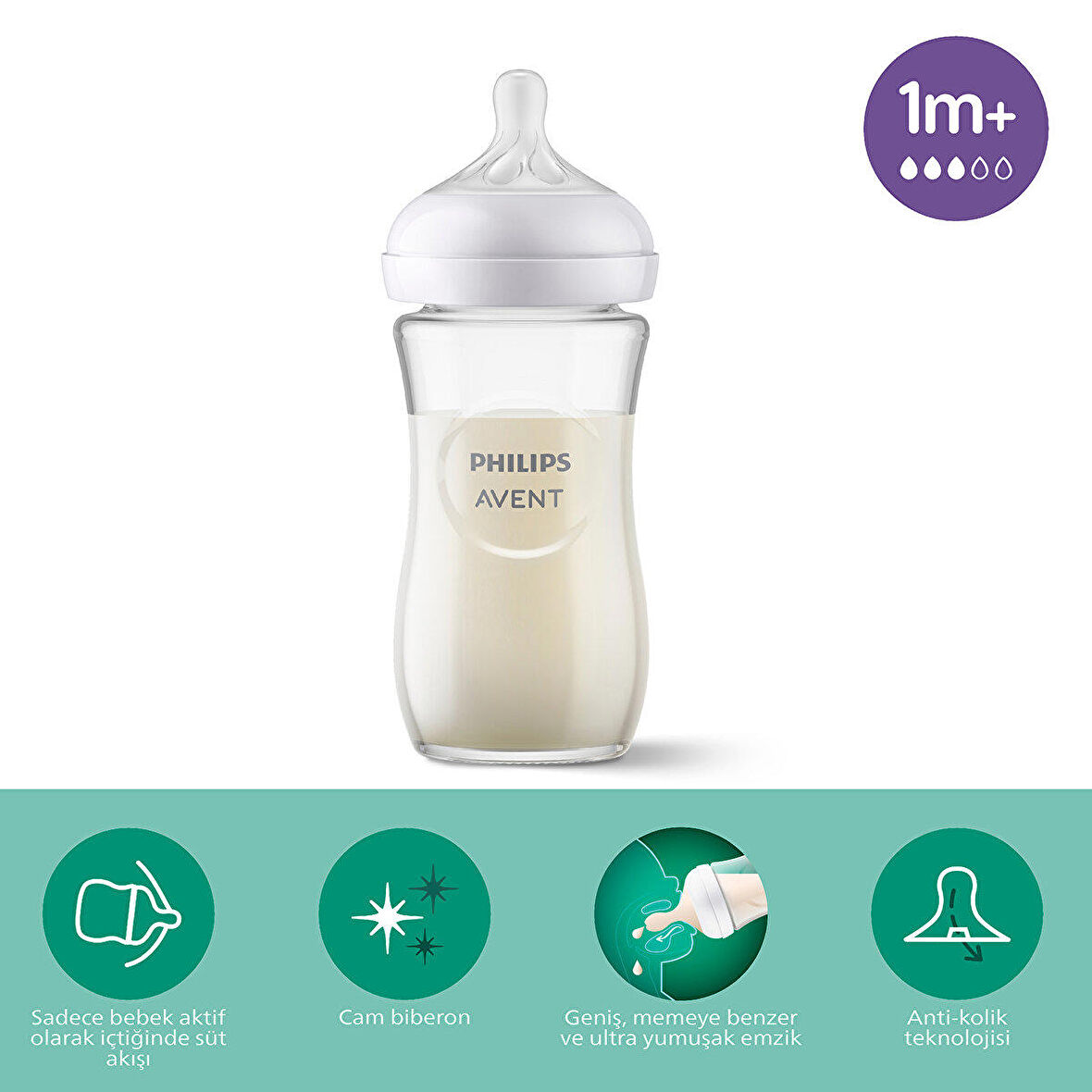 Philips Avent Natural Response Cam Biberon 1+ Ay 240 ml