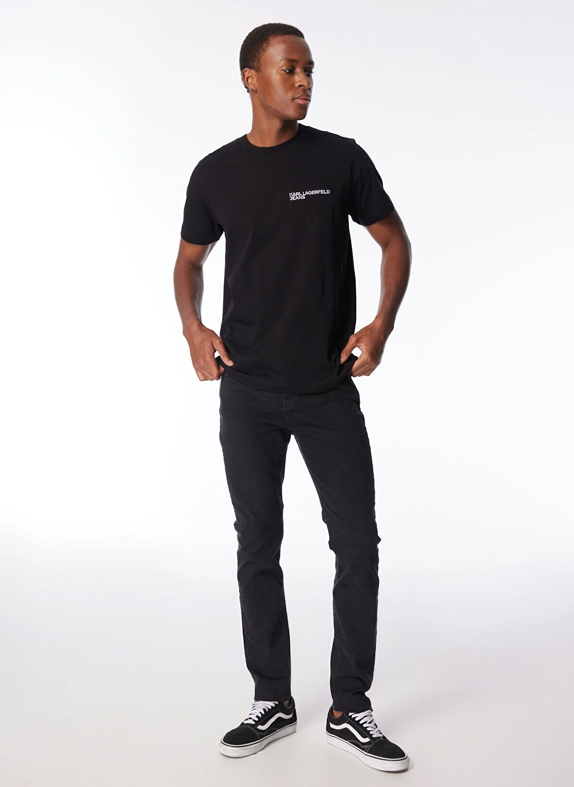 Karl Lagerfeld Jeans Siyah Erkek Denim Pantolon 240D1101_KLJ SKINNY DENIM