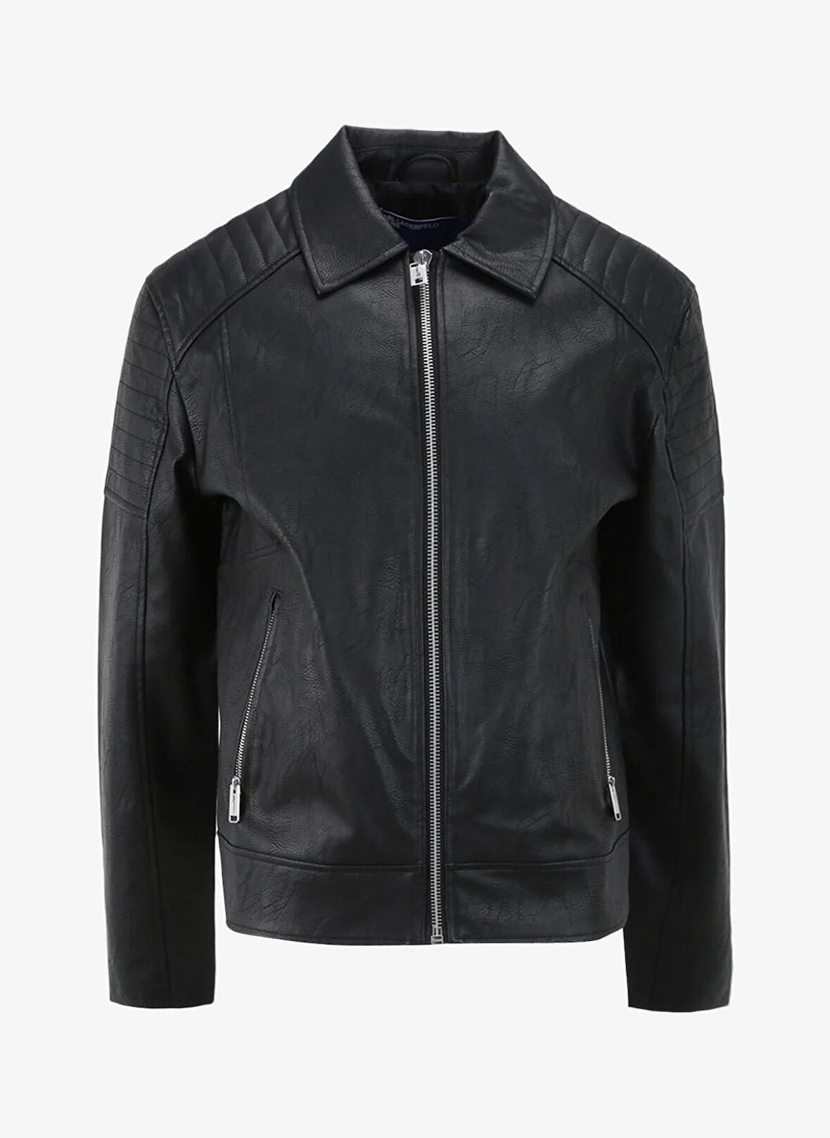 Siyah Erkek Mont 240D1501_KLJ FAUX LEATHER JACKET