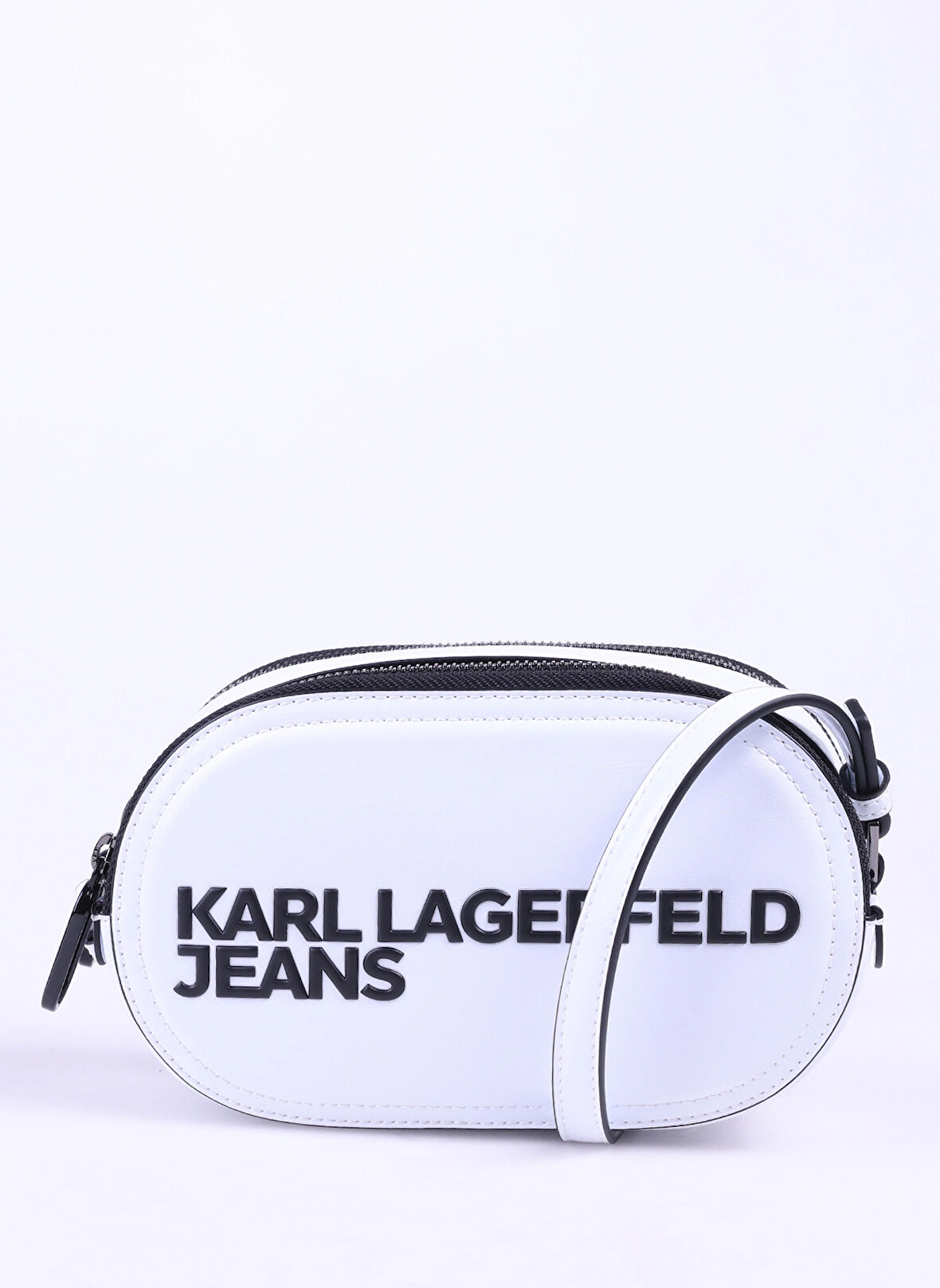 Karl Lagerfeld Jeans Deri Beyaz Kadın Çapraz Çanta 241J3003