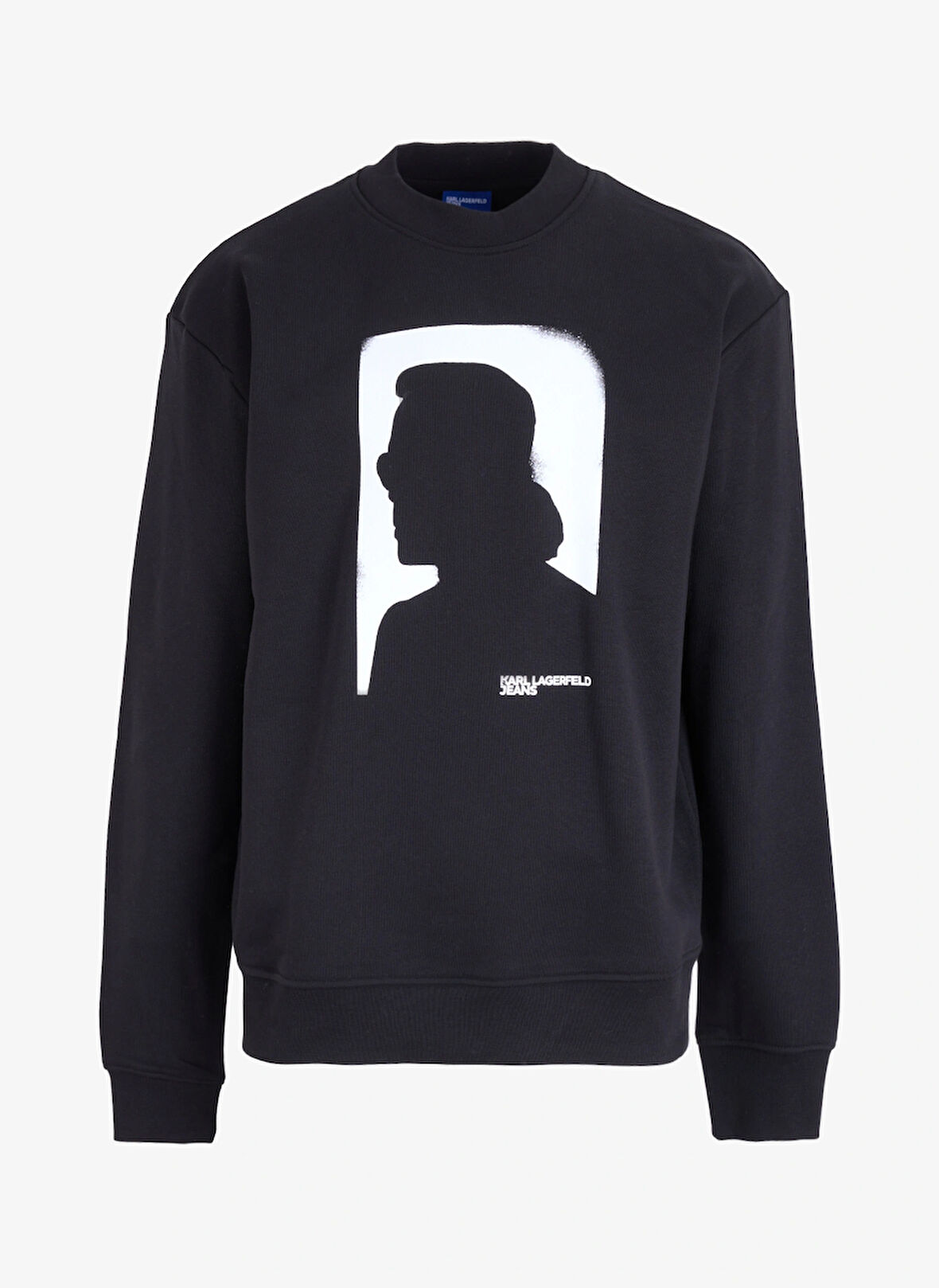 Karl Lagerfeld Jeans Bisiklet Yaka Siyah Erkek Sweatshırt 245D1807_KLJ REGULAR KARL SWEAT