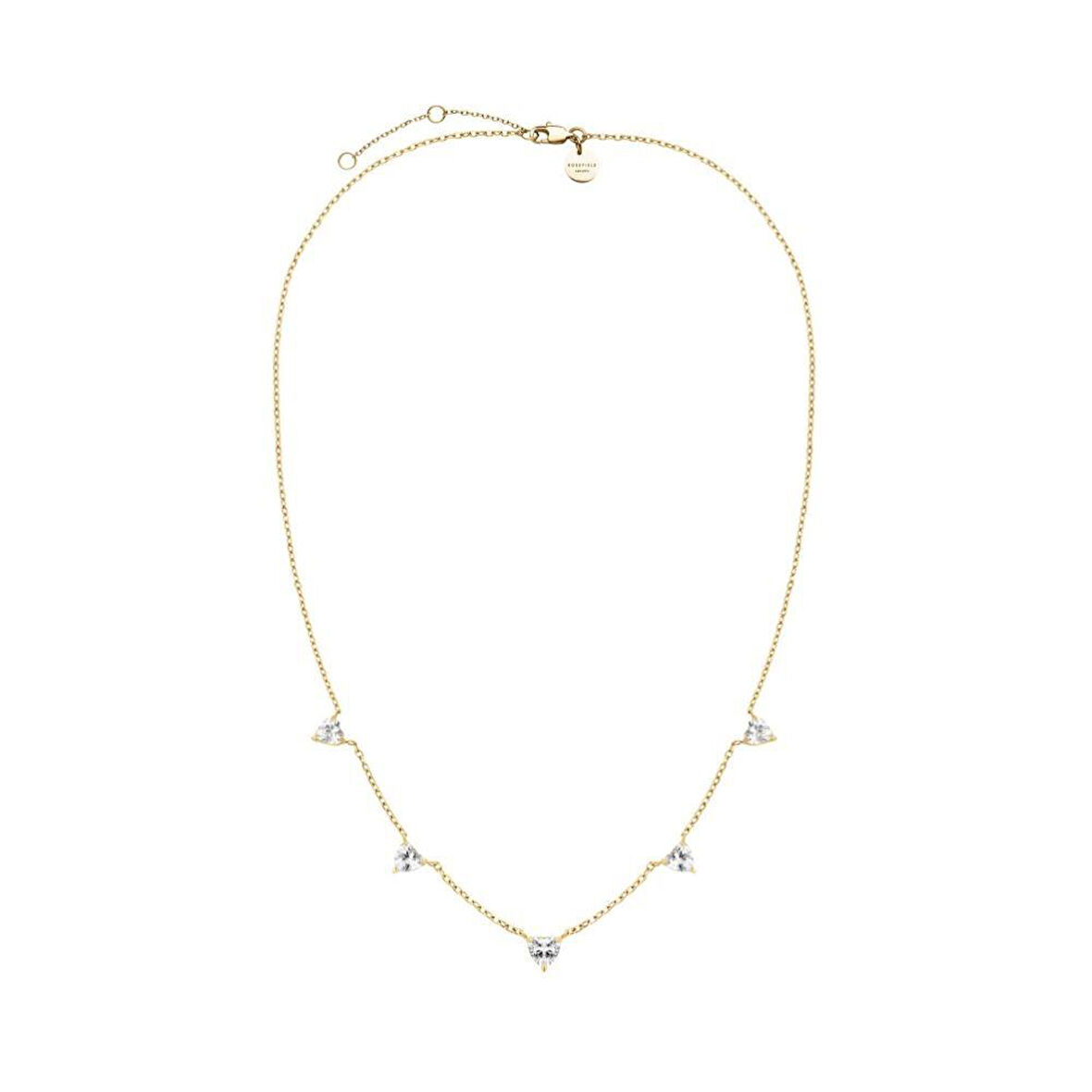 ROSEFIELD JNRHG.J1005 Kalp Kristal Taş Çelik Kolye