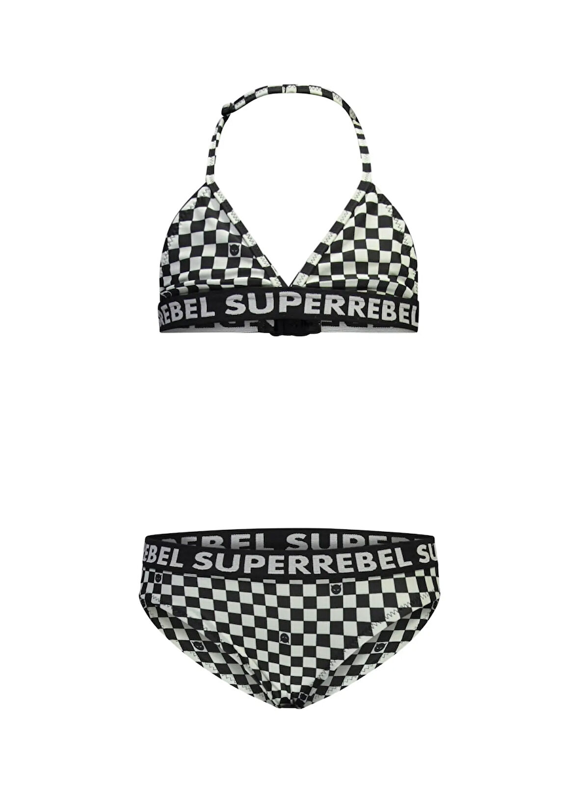 Super Rebel Siyah Kız Çocuk Bikini Takım R501-5002-Isla basic cool triangle