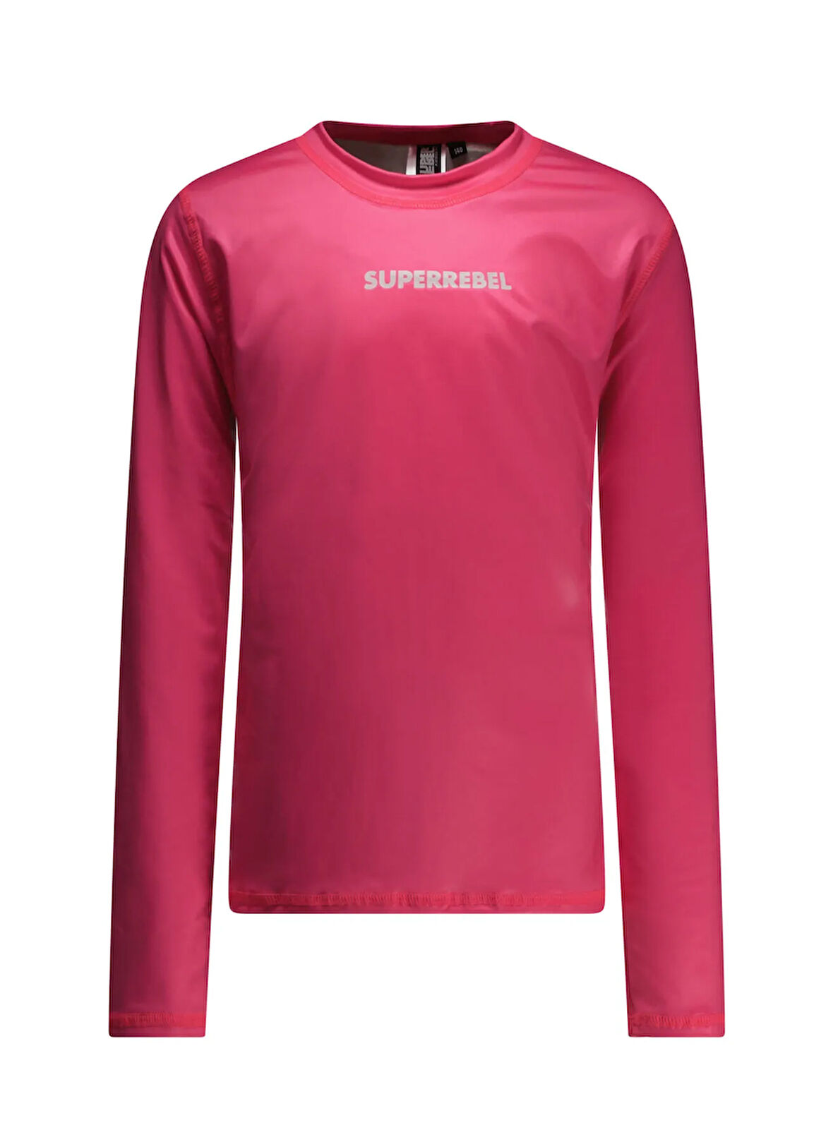 Super Rebel Düz Pembe Kız Çocuk T-Shirt R501-5407-Long Island swim shirt wi