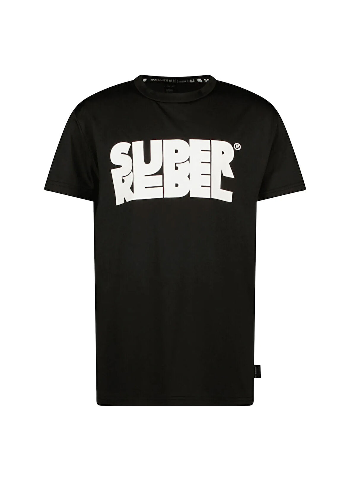 Super Rebel Düz Siyah Erkek Çocuk T-Shirt R501-6401-Surfer swim shirt short s