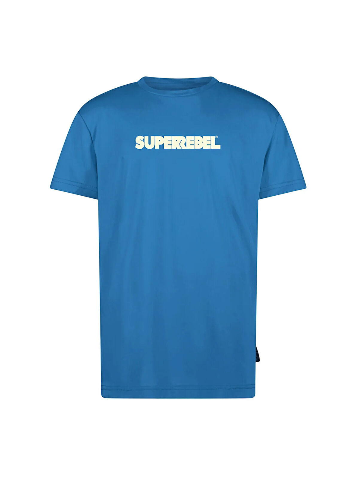 Super Rebel Düz Mavi Erkek Çocuk T-Shirt R501-6403-Colins jersey shirt short