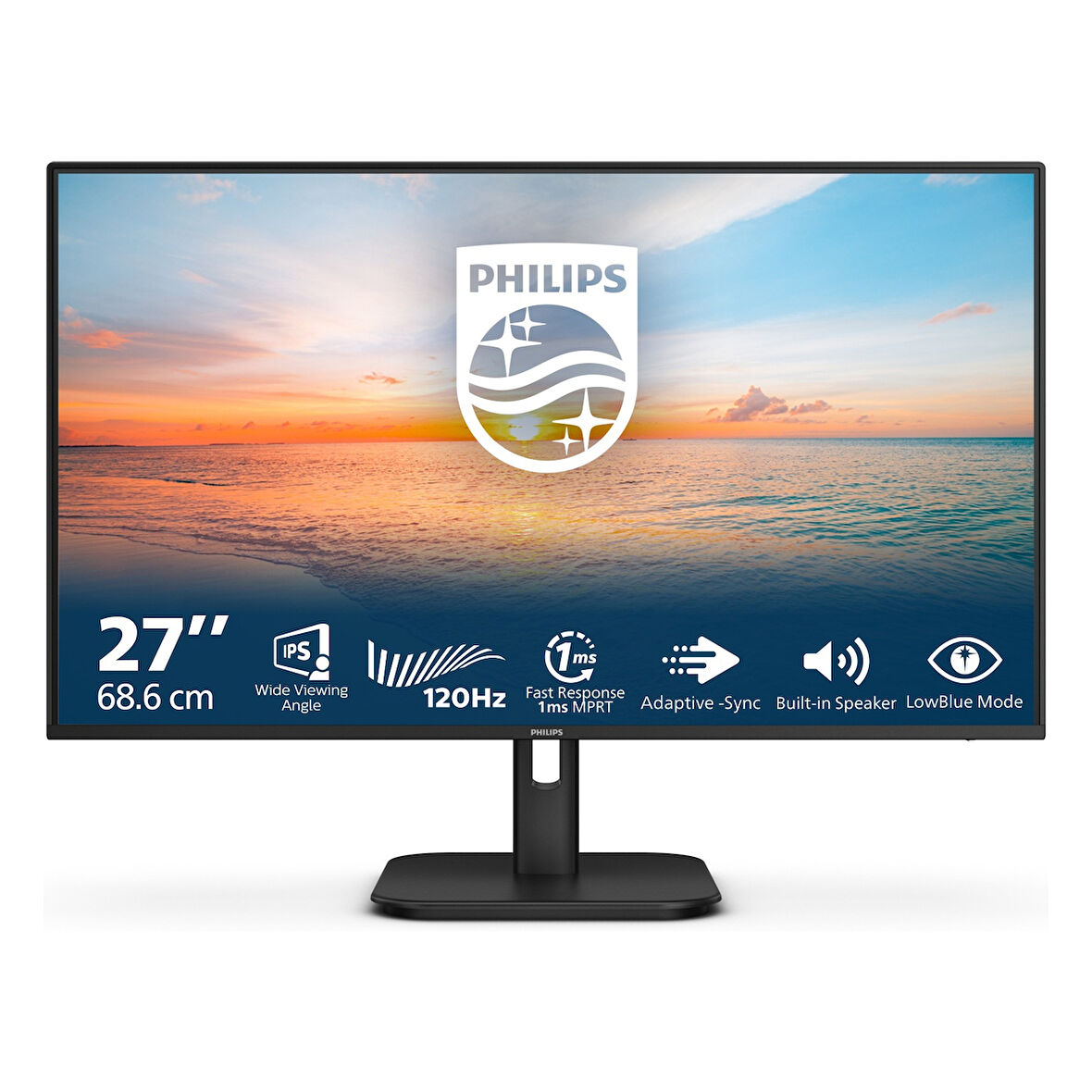 Philips 27E1N1200A 27" 120Hz 1Ms VGA+HDMI+DP FullHD Adaptive-Sync IPS Vesa Monitör