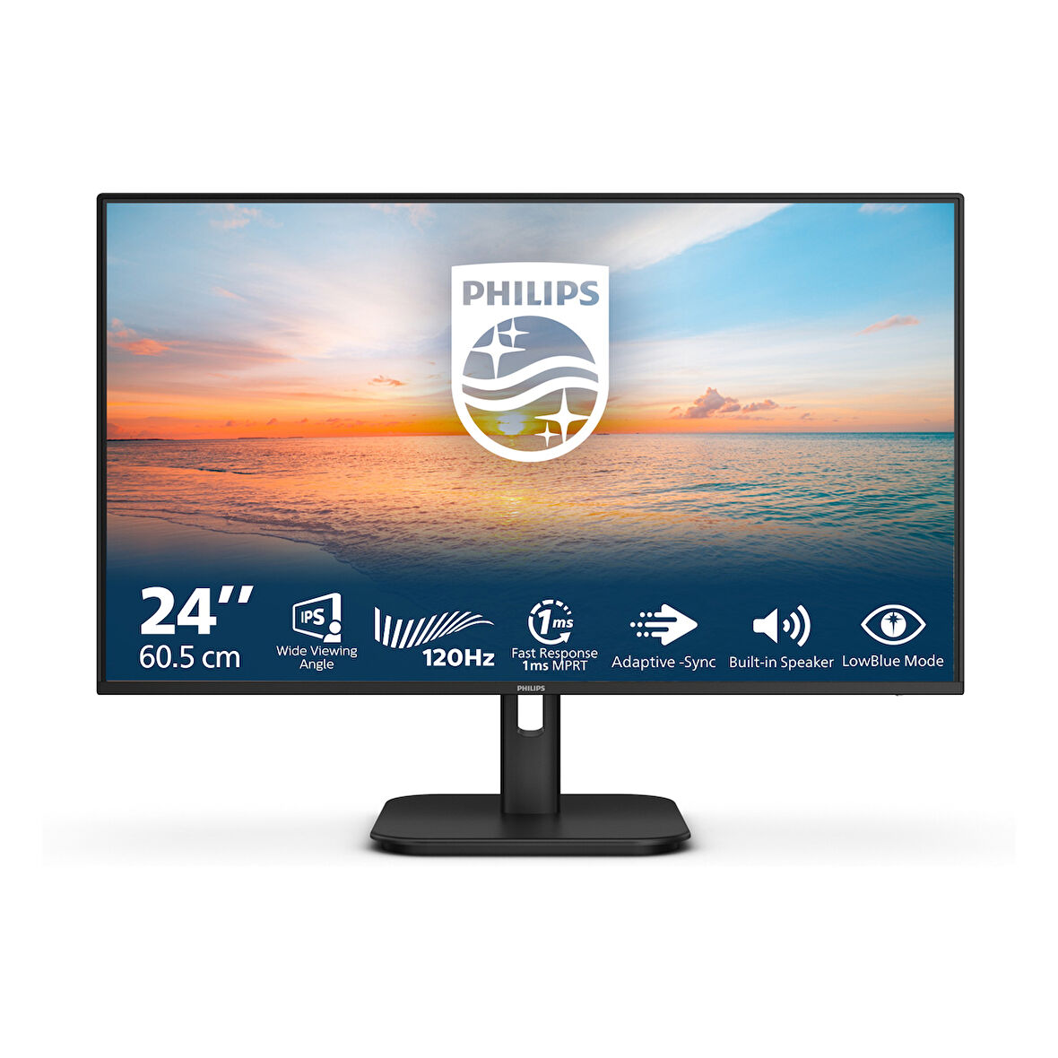 Philips 24E1N1200A 23.8" 120Hz 1Ms VGA+HDMI+DP FullHD Adaptive-Sync IPS Vesa Monitör