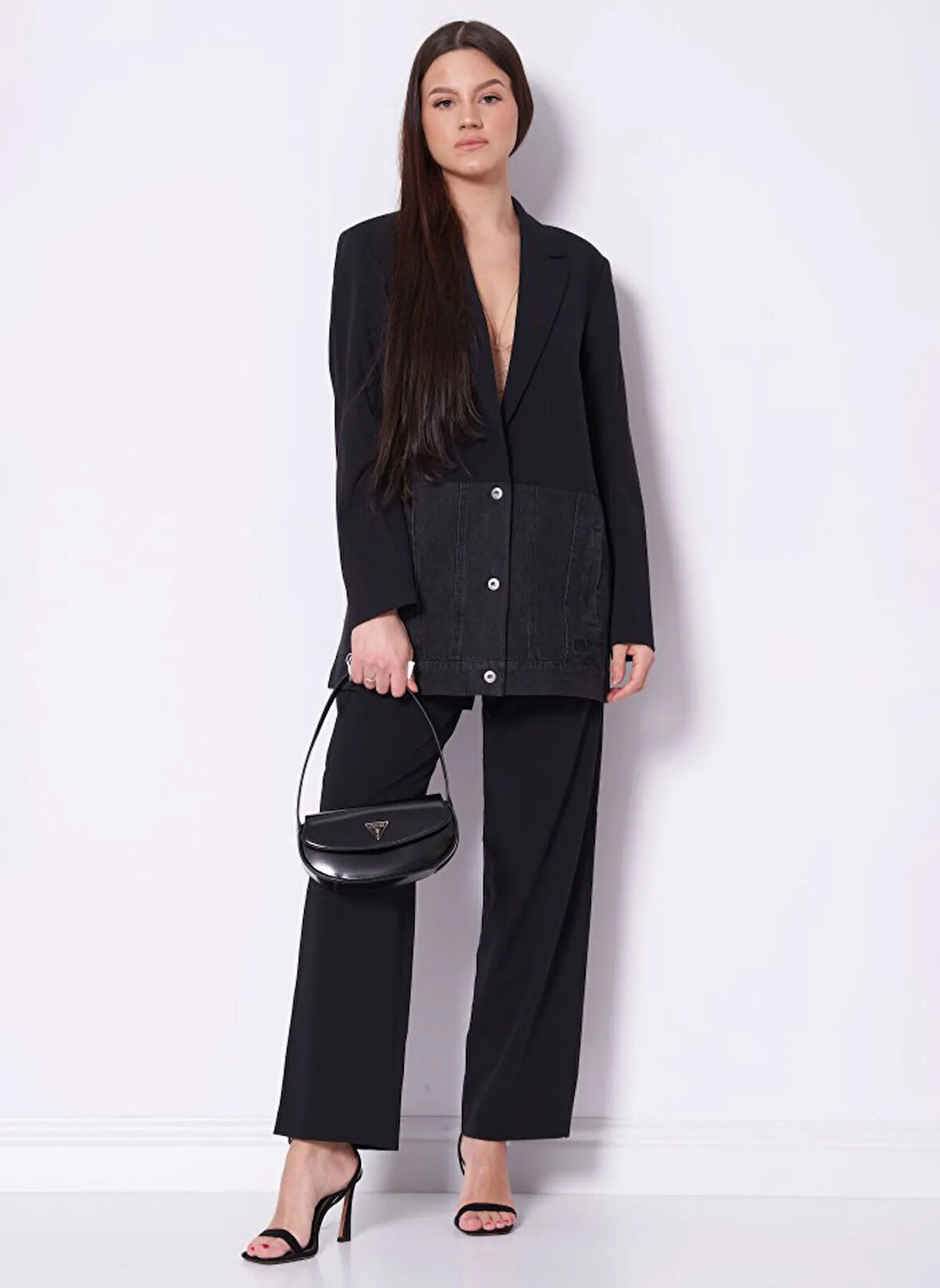 Karl Lagerfeld Jeans Normal Siyah Kadın Ceket A1W14021