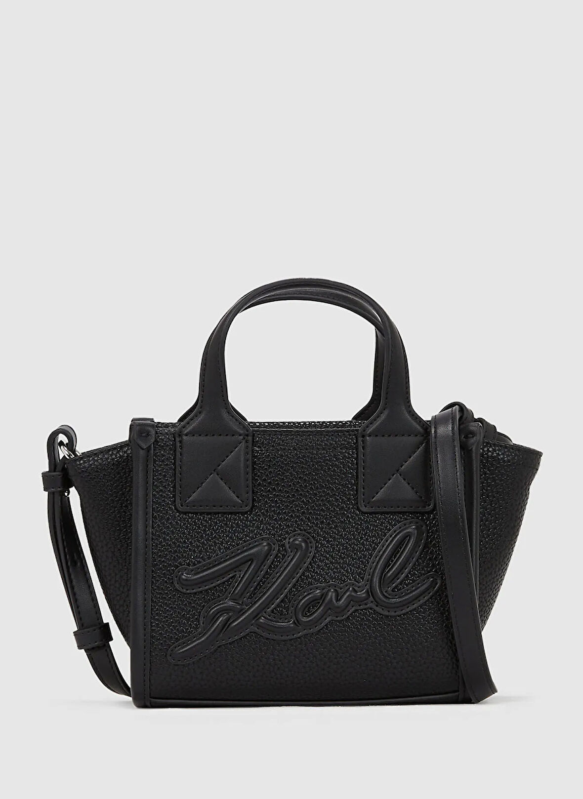 KARL LAGERFELD Deri Siyah Kadın El Çantası A3W300281av