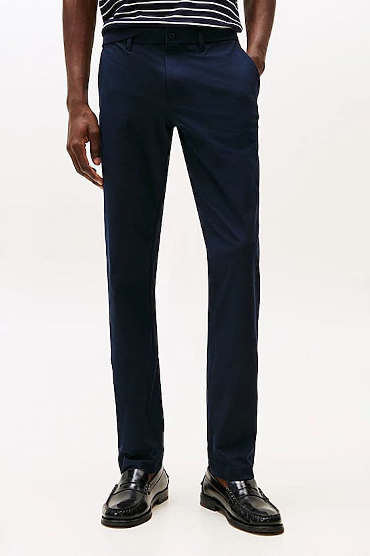 Erkek Regular Fit Düz Kesim Chino Pantolon - Lacivert | 38/32