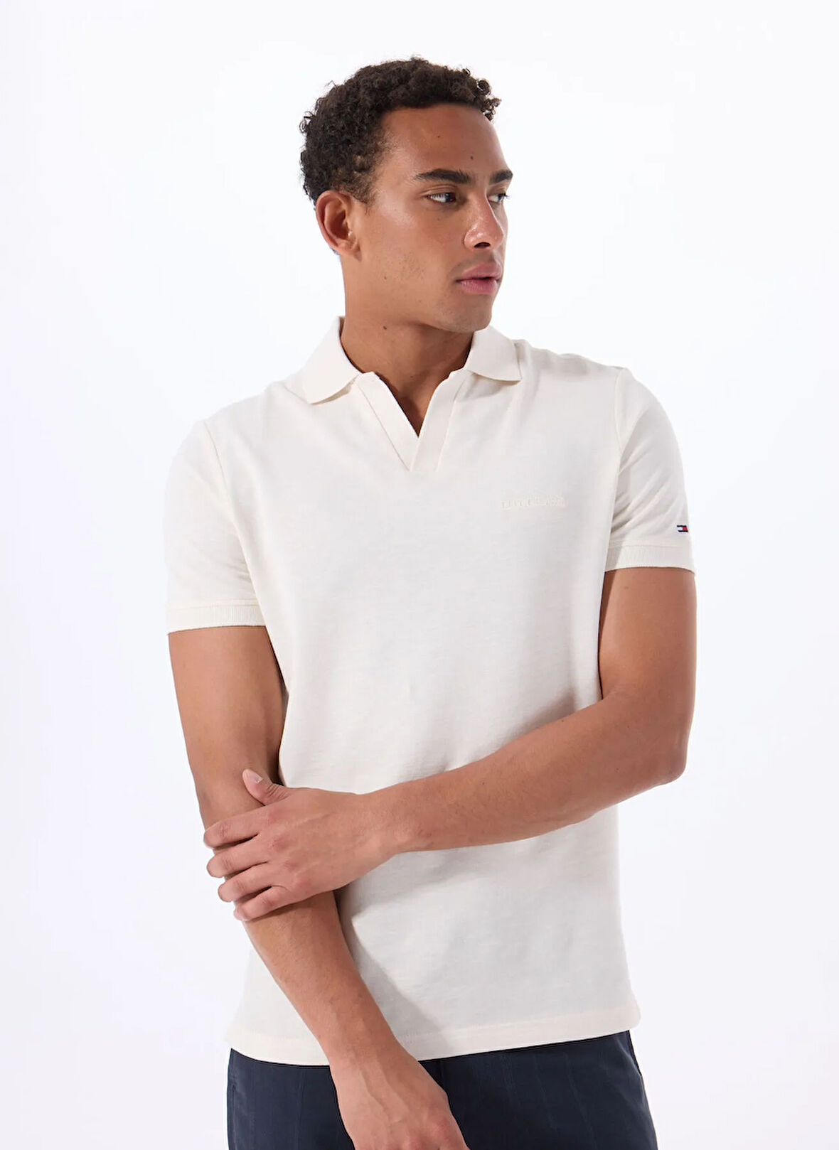 Tommy Hilfiger Sarı Erkek Polo T-Shirt MW0MW38483Z00