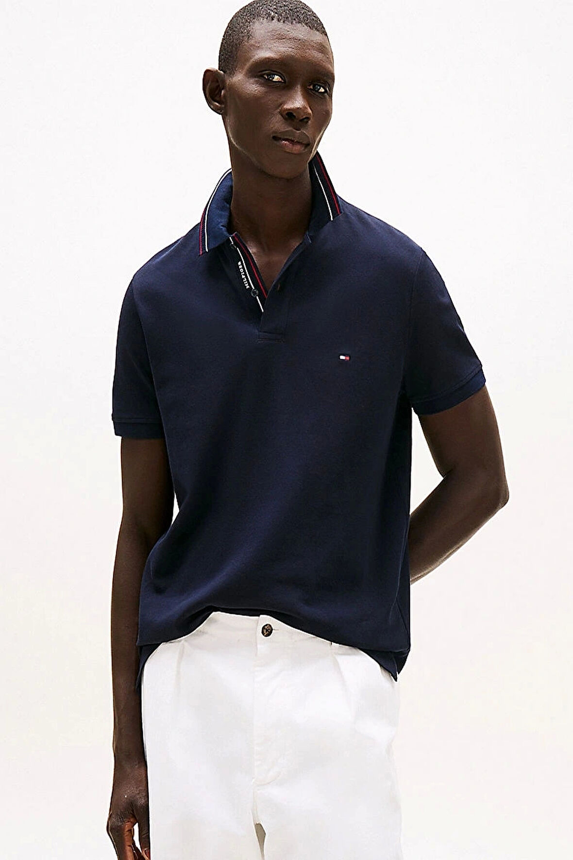 Tommy Hilfiger Erkek  Lacivert  Polo Yaka T-Shirt