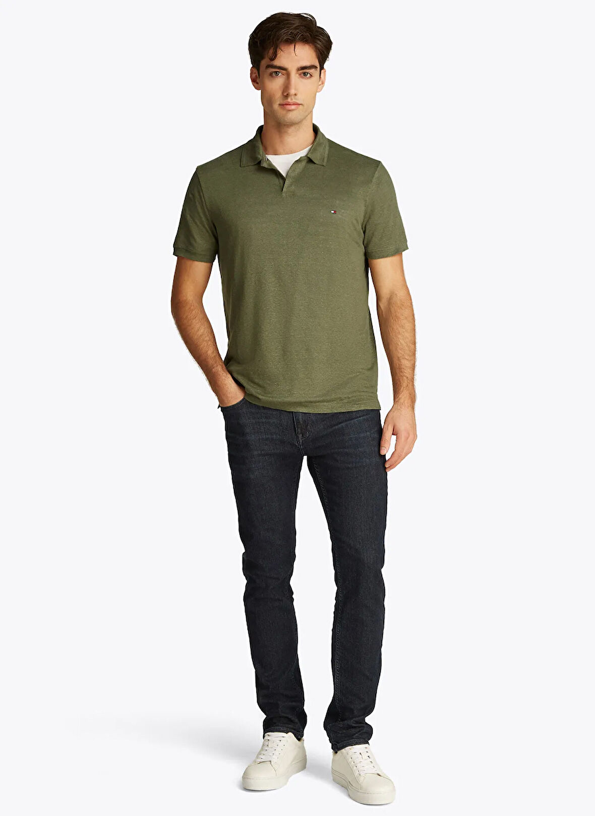 Tommy Hilfiger Yeşil Erkek Polo T-Shirt MW0MW38476PLI