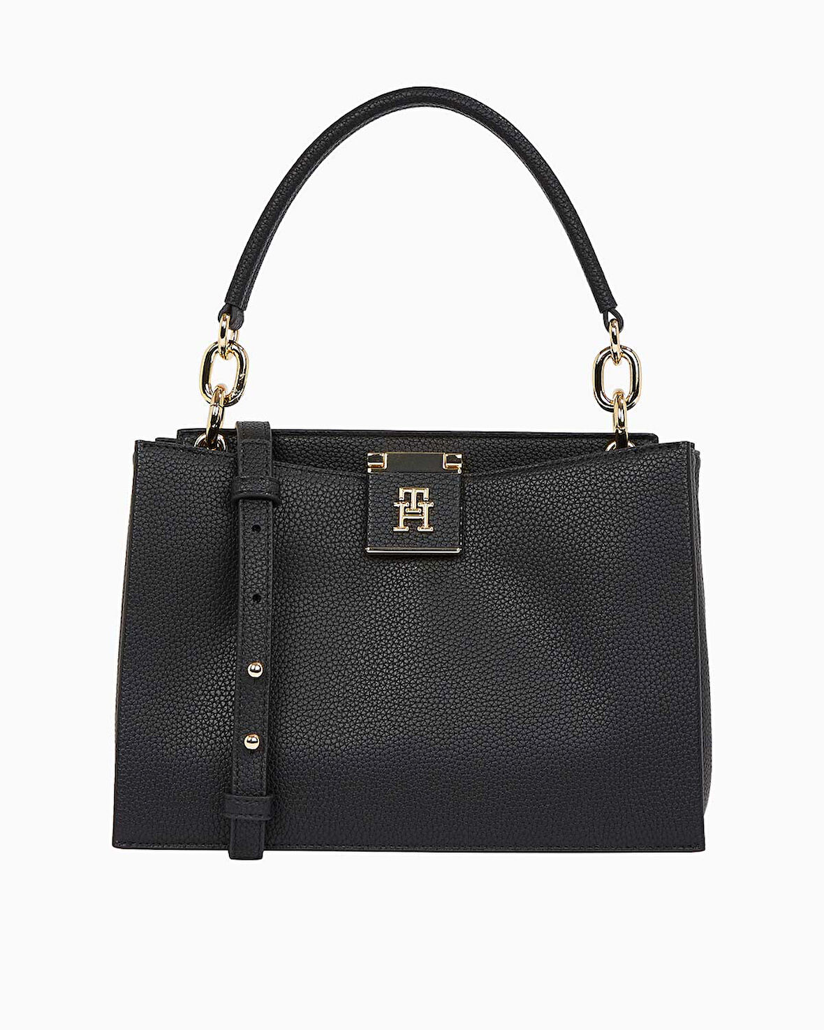 Tommy Hilfiger Logo Detaylı Mini Tote El Çantası