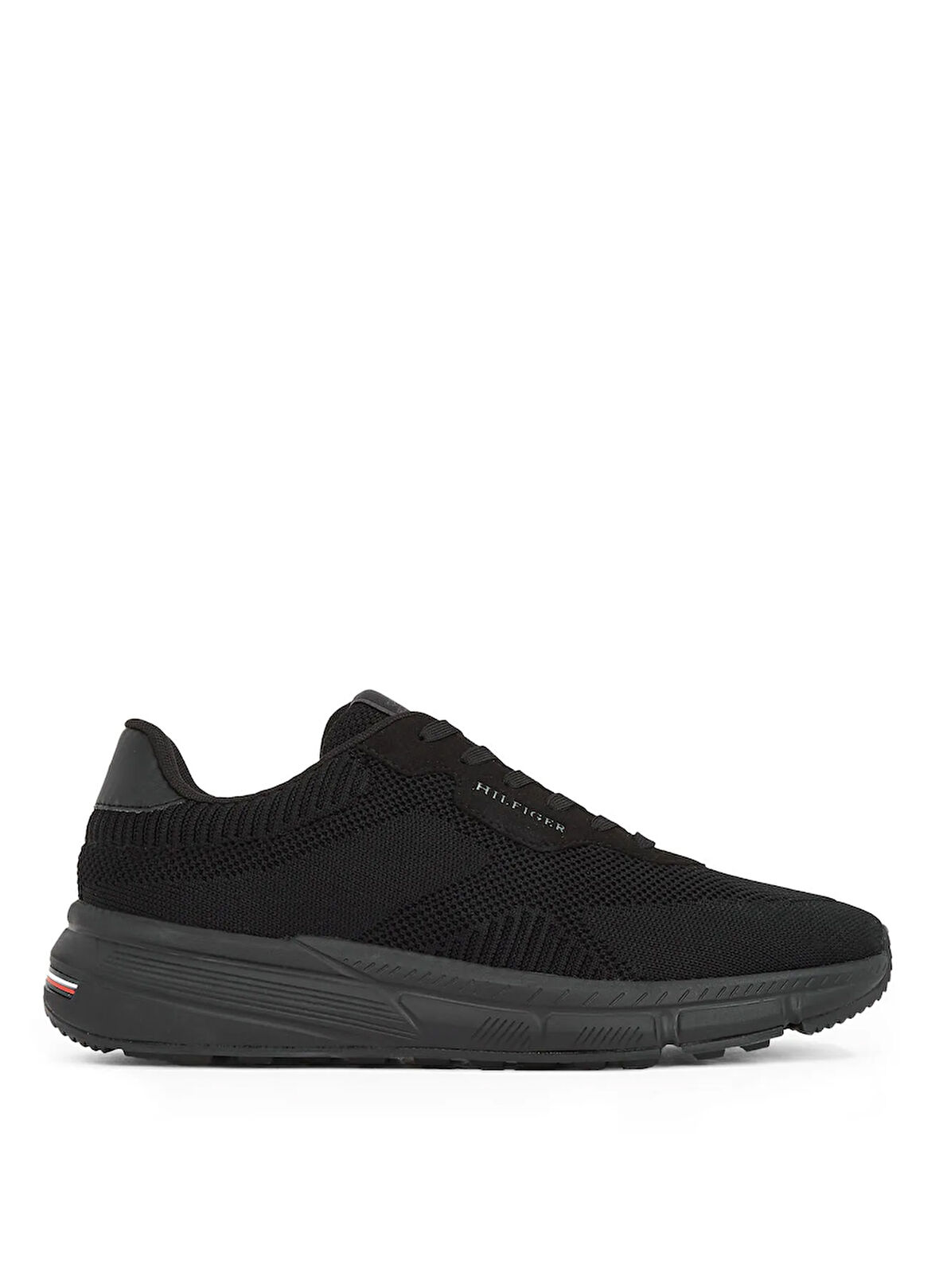 Tommy Hilfiger Siyah Erkek Sneaker LIGHTWEIGHT RWB KNIT