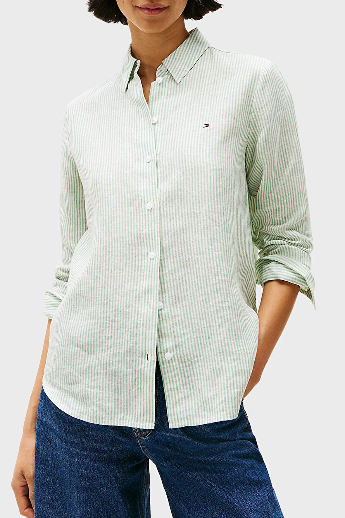Tommy Hilfiger Bayan Gömlek WW0WW44679 0CF