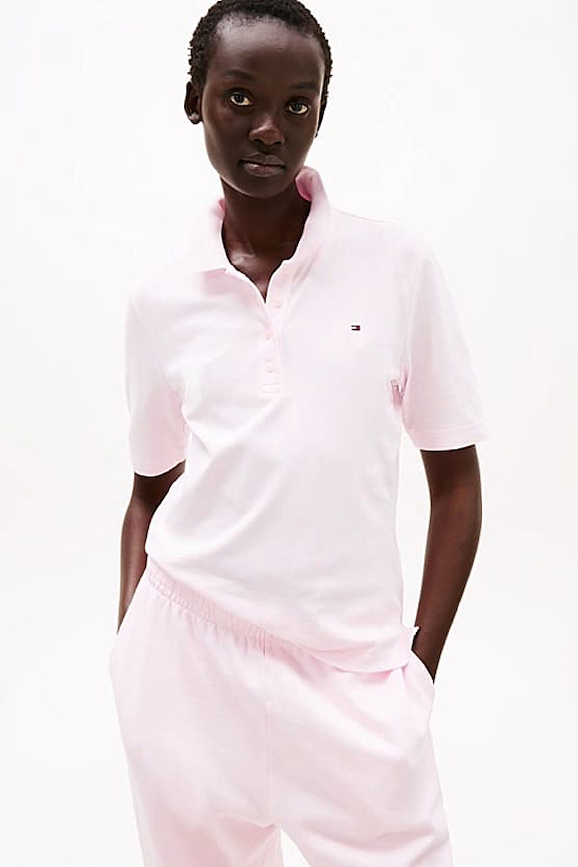 Kadın Th Pique 1985 Polo T-Shirt - Pembe | XS