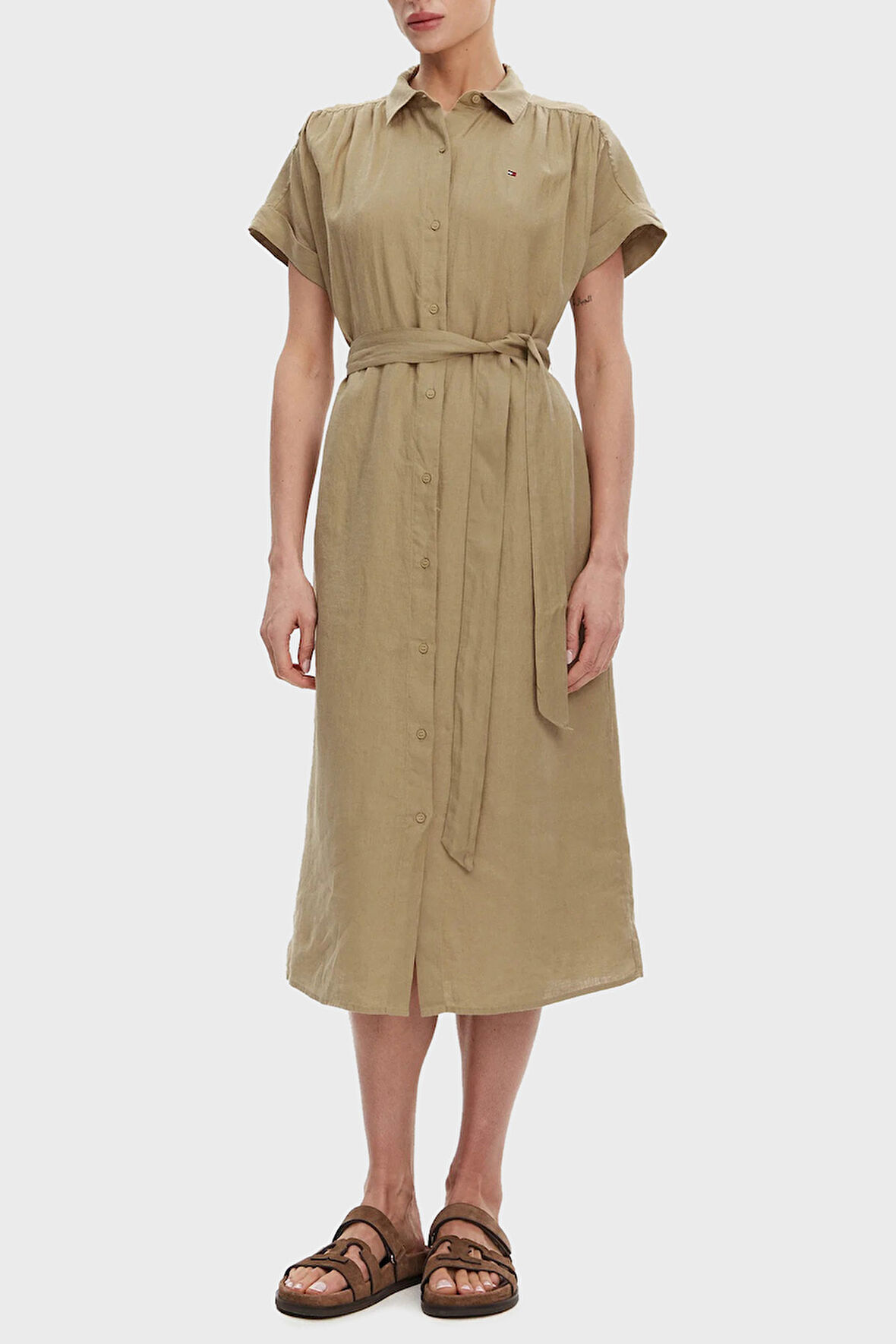 Tommy Hilfiger Kadın Gömlek Elbise WW0WW44653 AEH