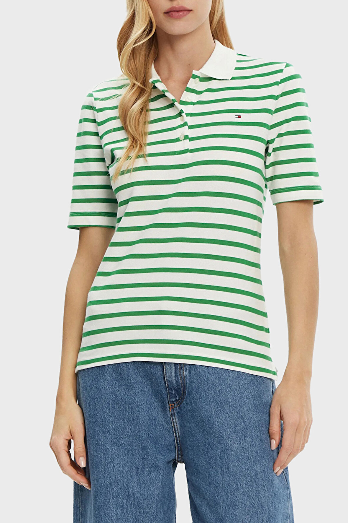 Tommy Hilfiger Kadın Polo Yaka T Shirt WW0WW43224 0FO