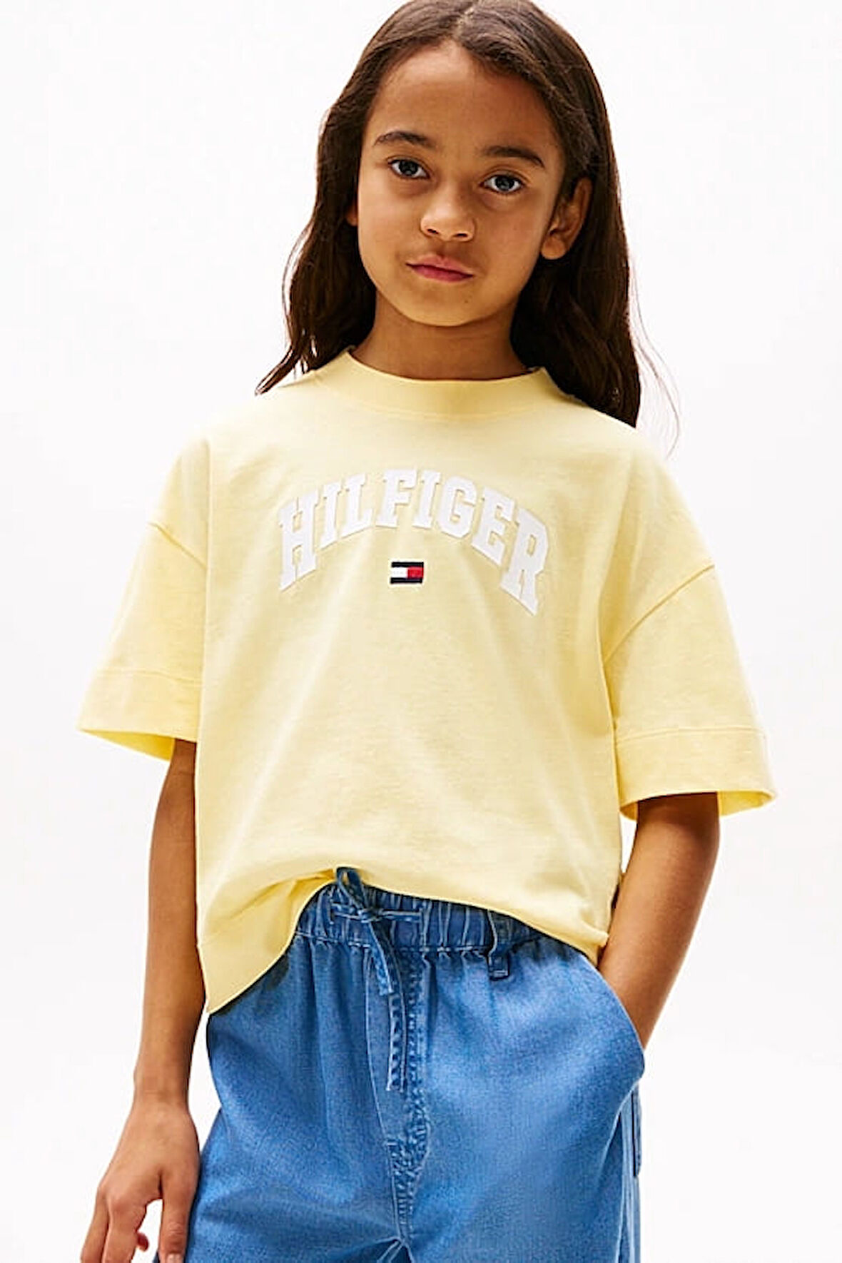 Kız Çocuk Th Varsity Melange Archive T-Shirt - Sarı | 12 Yaş
