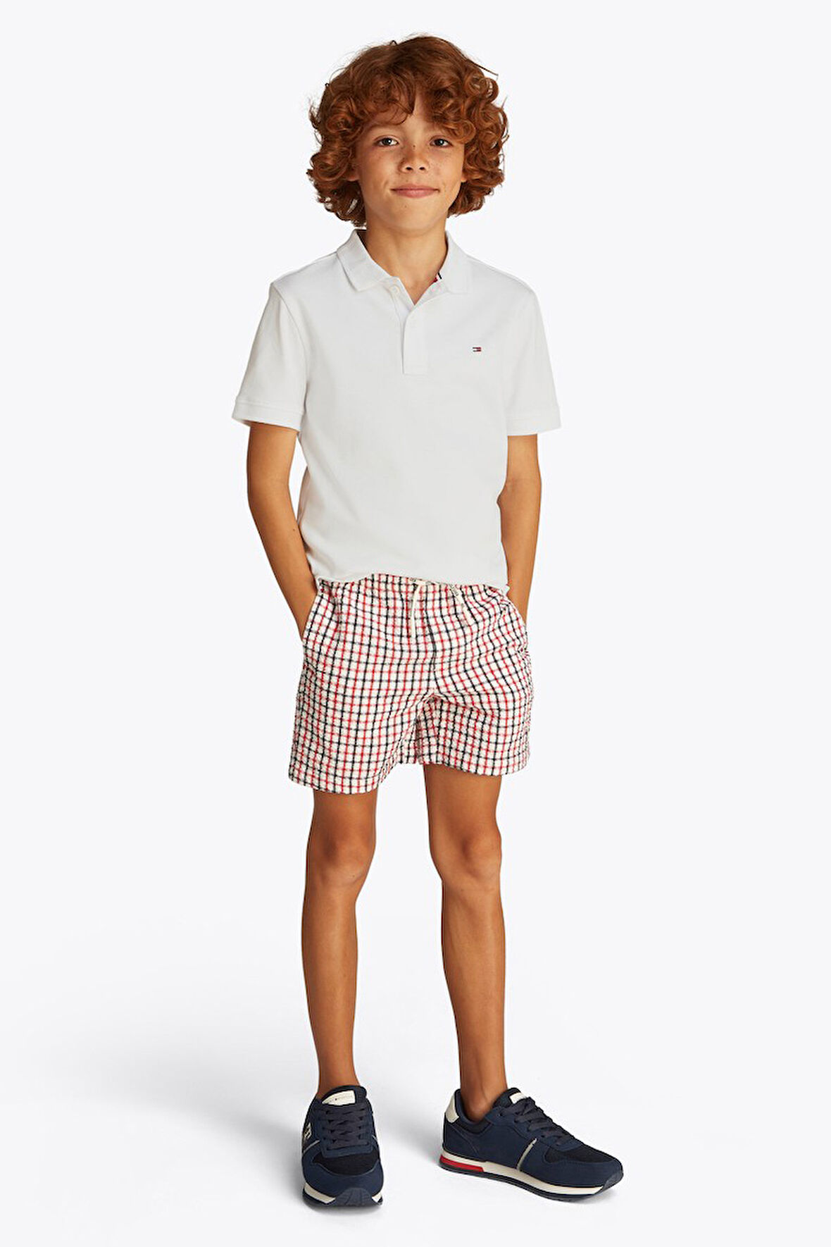 Erkek Çocuk Interlock Regular Polo T-Shirt - Beyaz | 10 Yaş