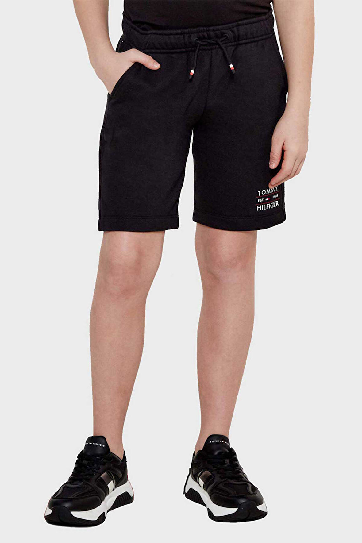 Erkek Çocuk Tommy Flag Hilfiger Şort - Siyah | 8 Yaş