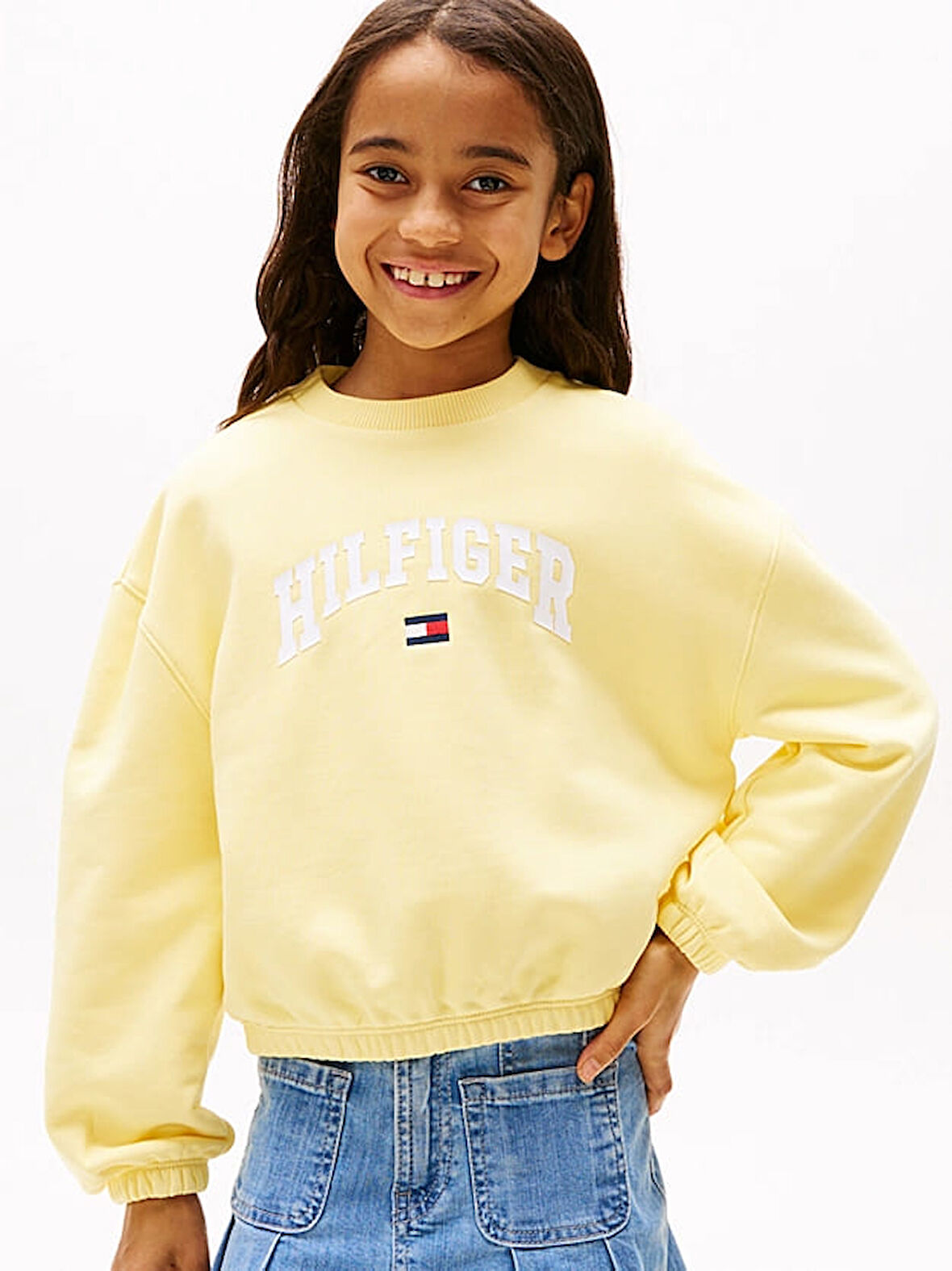 Kız Çocuk Th Varsity Sweatshirt - Sarı | 10 Yaş