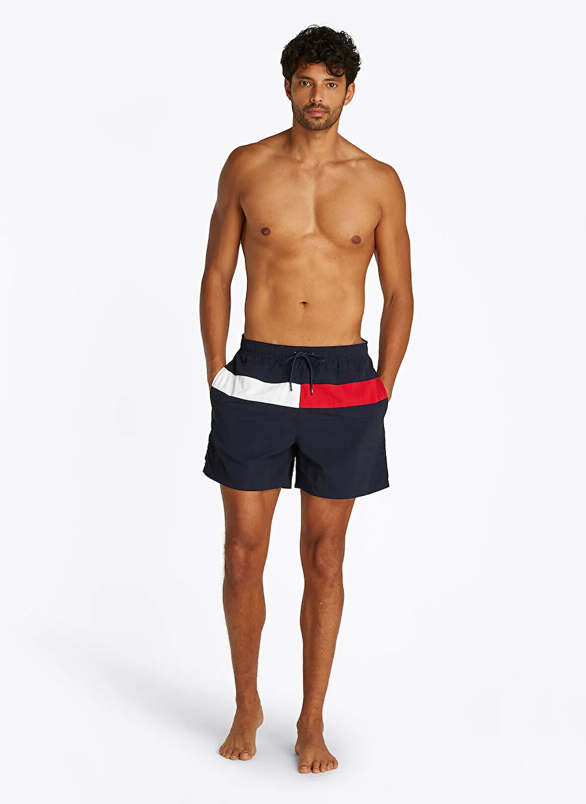 Tommy Hilfiger Mavi Erkek Şort Mayo UM0UM03474DW5