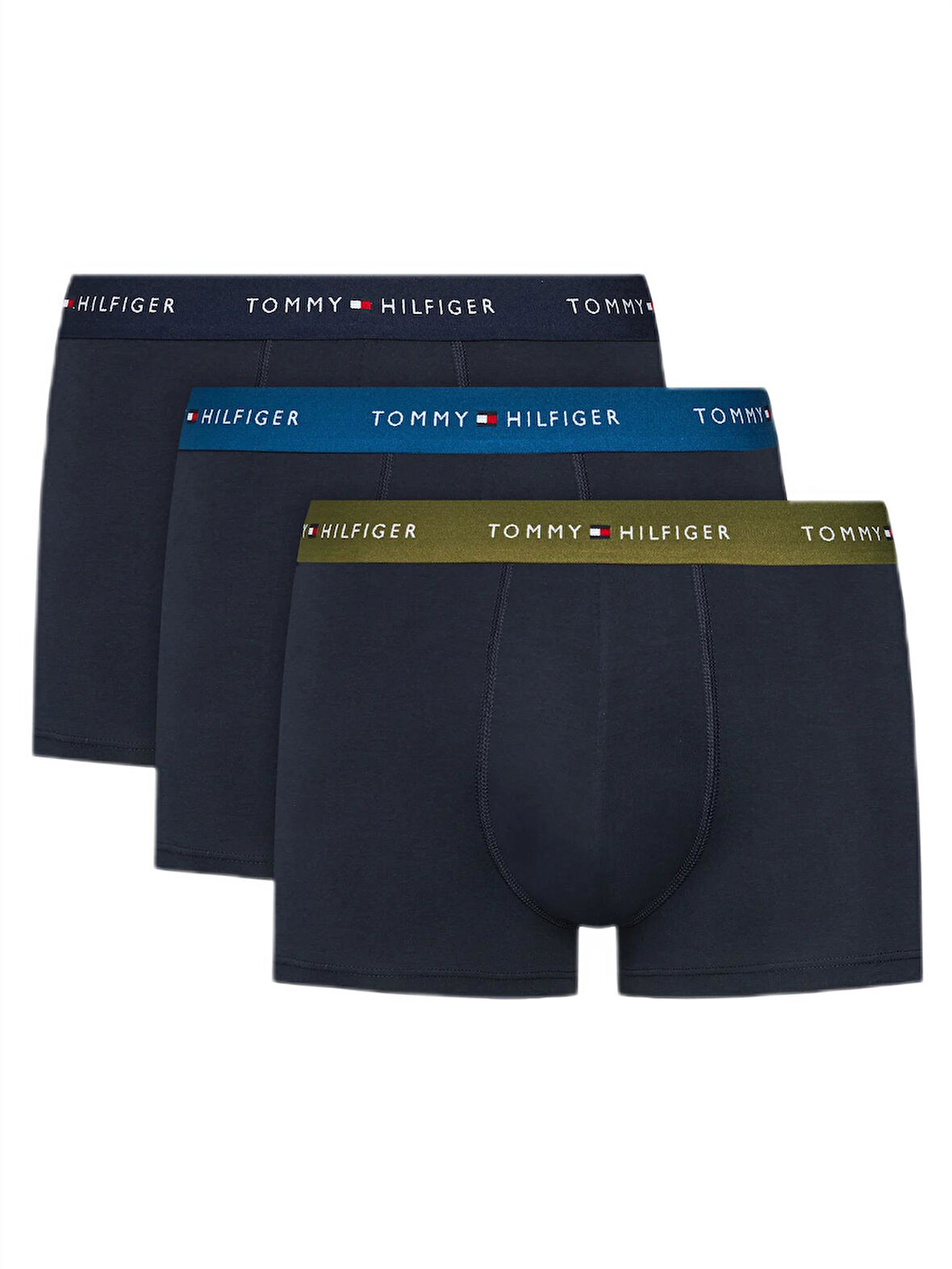 Tommy Hilfiger Erkek 3'lü Siyah Boxer UM0UM02763 