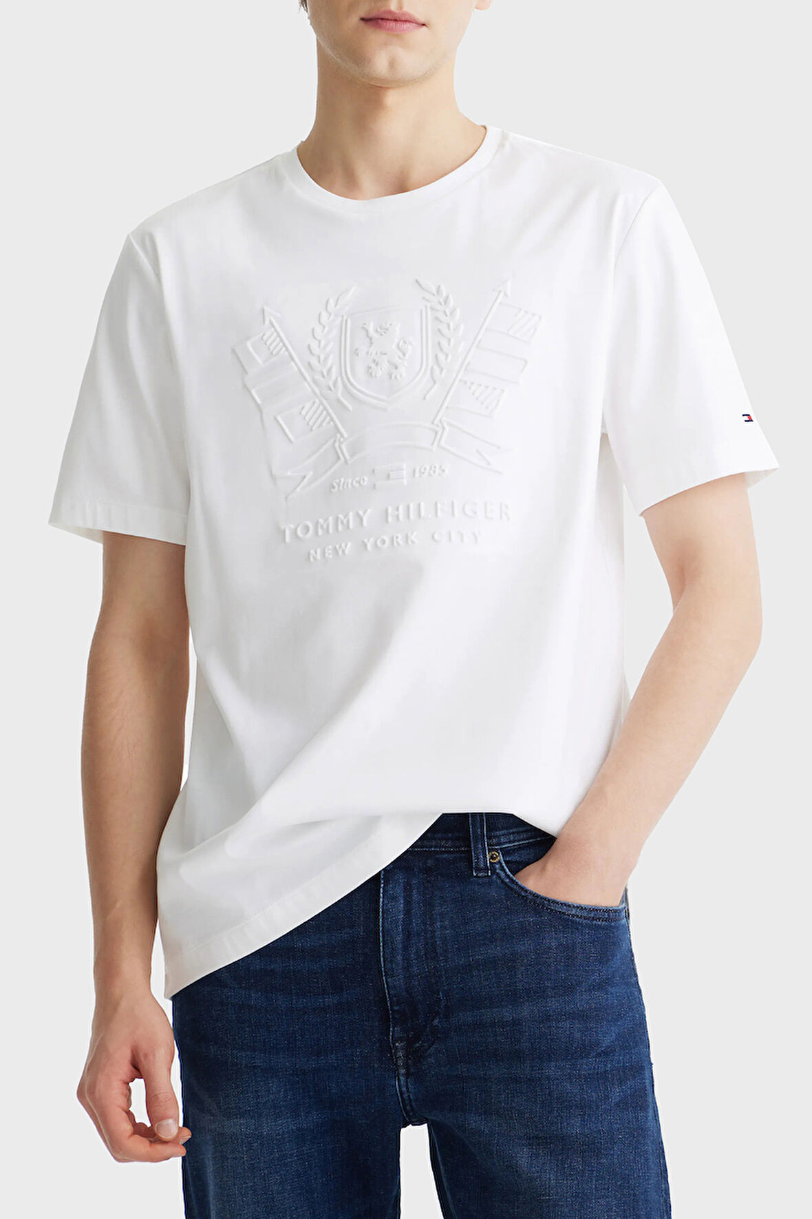 Tommy Hilfiger Erkek T Shirt MW0MW39168 YBR