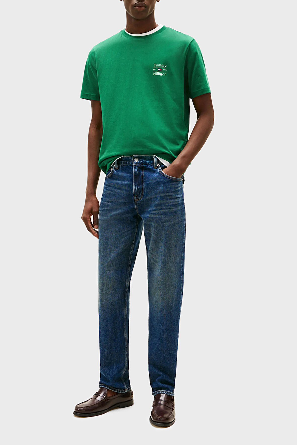 Tommy Hilfiger Erkek T Shirt MW0MW38622 L4F