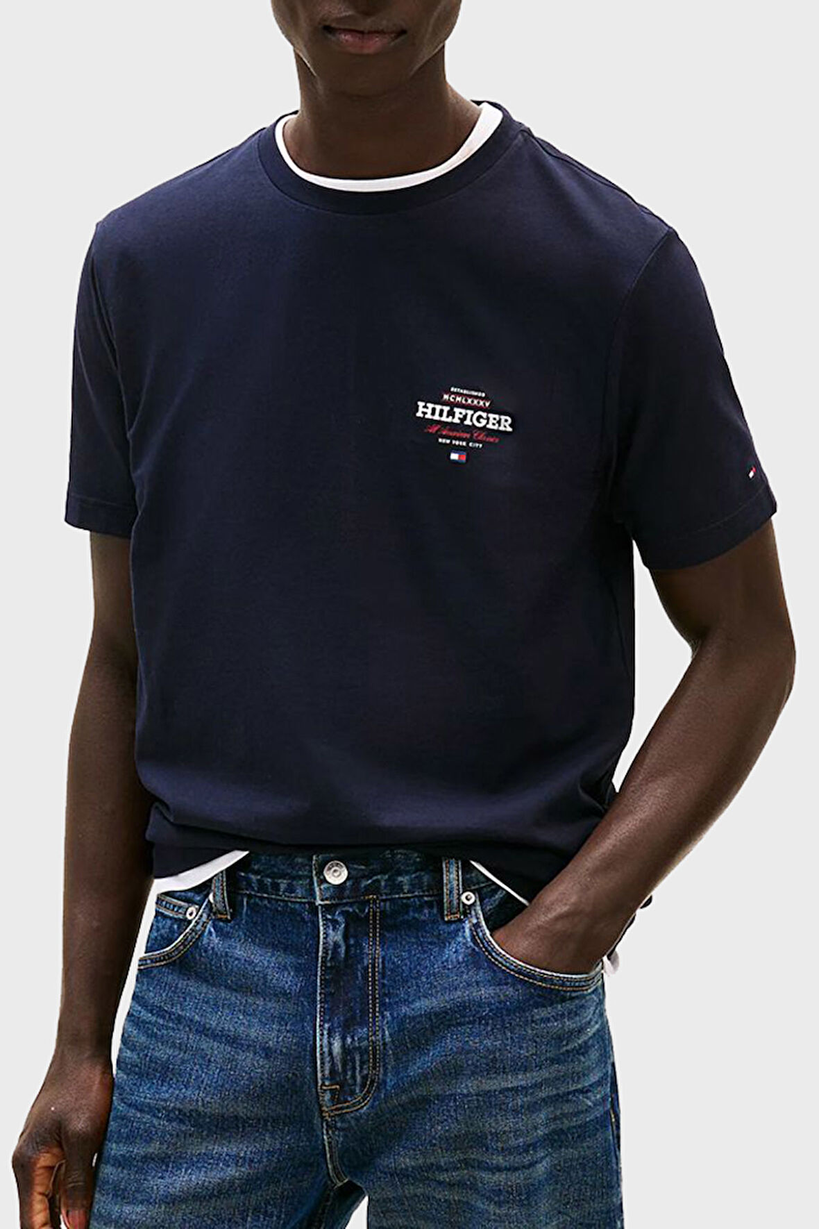 Tommy Hilfiger Erkek T Shirt MW0MW38644 DW5