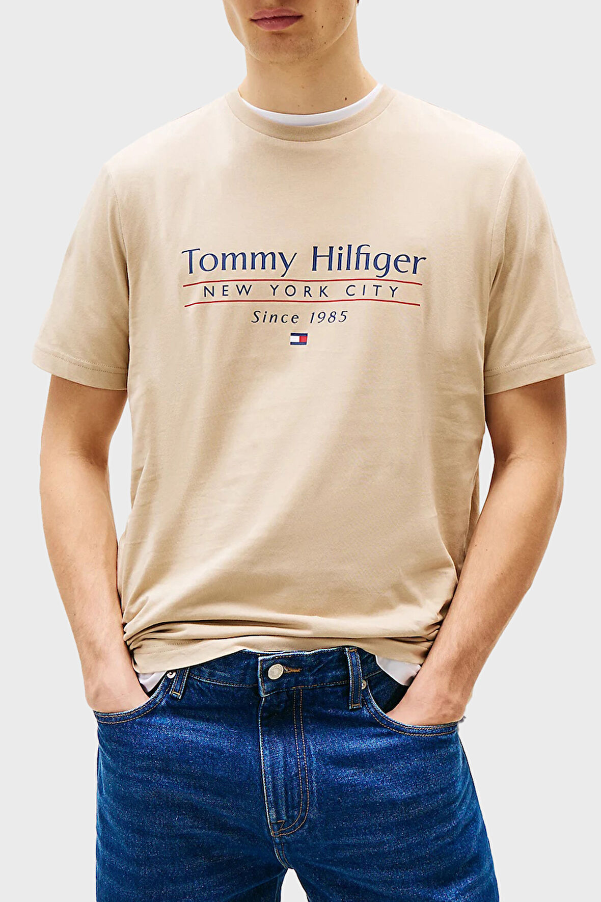 Tommy Hilfiger Erkek T Shirt MW0MW38621 RBT