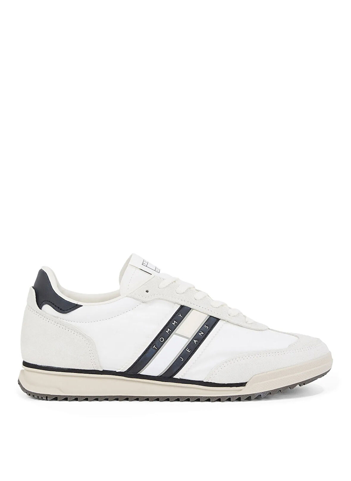 Tommy Hilfiger Beyaz - Siyah Erkek Sneaker TJM RETRO RUNNER CLEATED