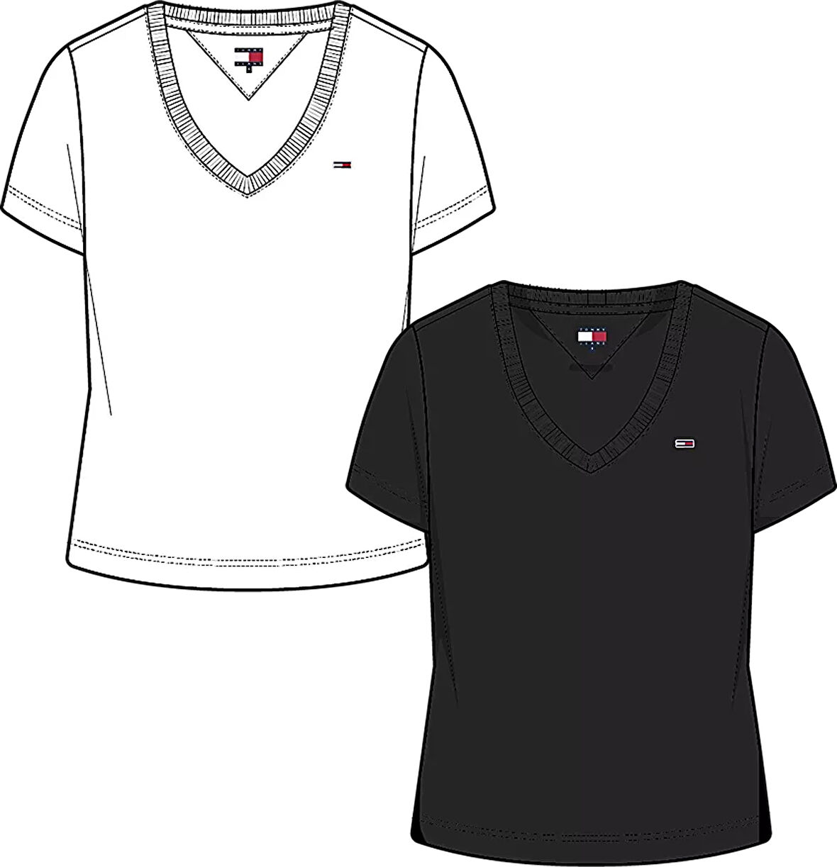 TOMMY HILFIGER TJW 2PACK V-NECK TEE T-Shirt