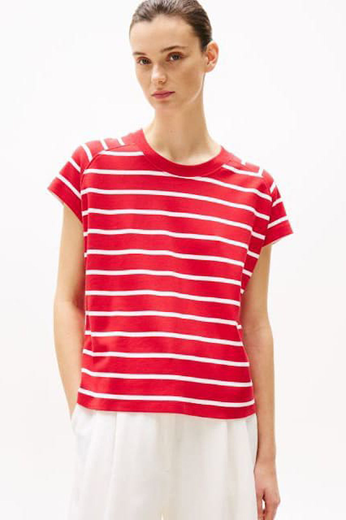 Kadın Rlx Modern Cody Cap T-Shirt - Kırmızı | XS