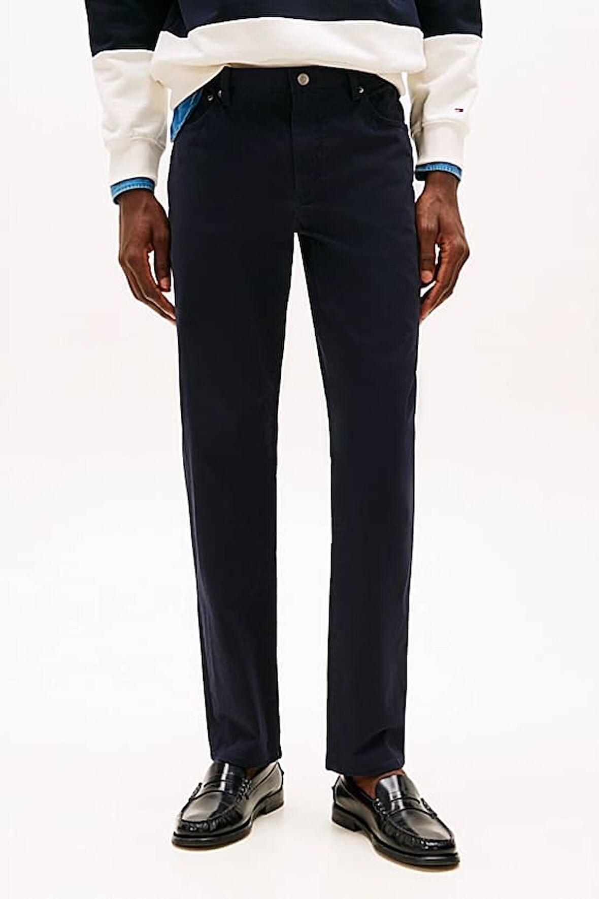 Erkek Th Denton Düz Paça Pantolon - Lacivert | 32/30