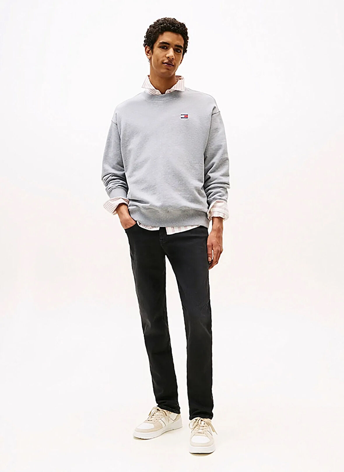 Tommy Jeans Normal Bel Siyah Erkek Denim Pantolon DM0DM218881BZ SCANTON SLIM AI3385