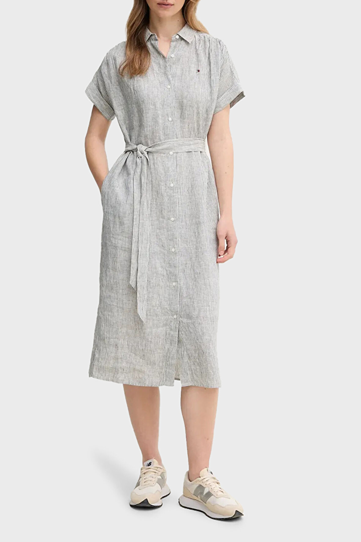 Tommy Hilfiger Kadın Gömlek Elbise WW0WW44653 0X9