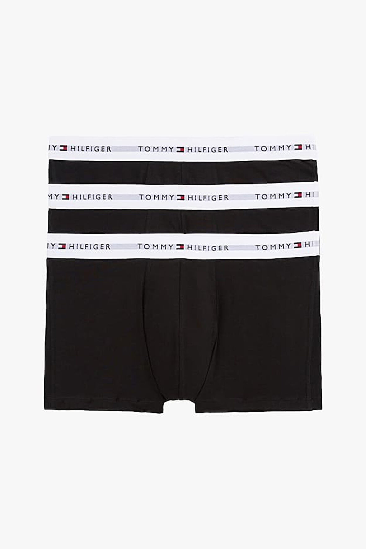 Erkek 3'lü Paket Logolu Boxer - Siyah | XL