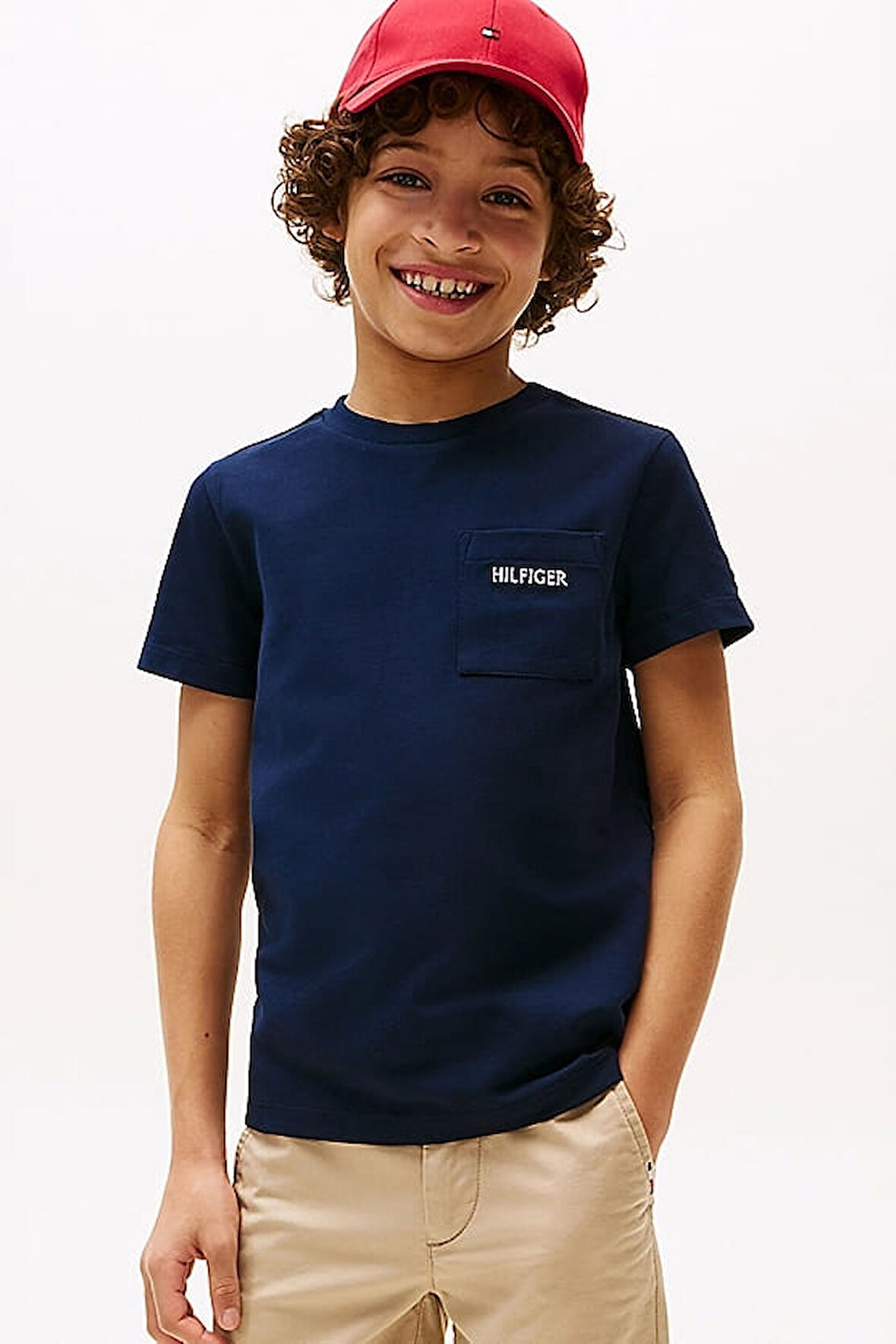 Erkek Çocuk Th Pique Yama Cepli T-Shirt - Lacivert | 12 Yaş