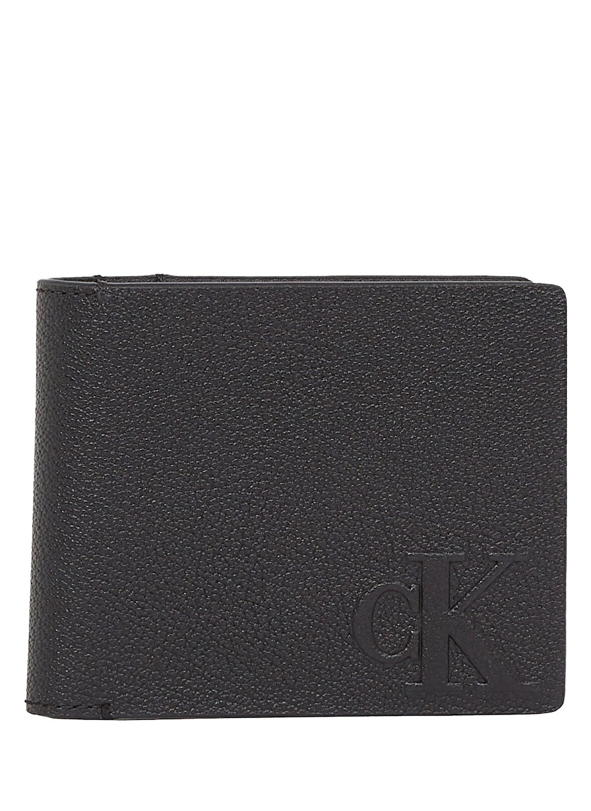 Calvin Klein Siyah Erkek Cüzdan LOGO EMBOSS BIFOLD