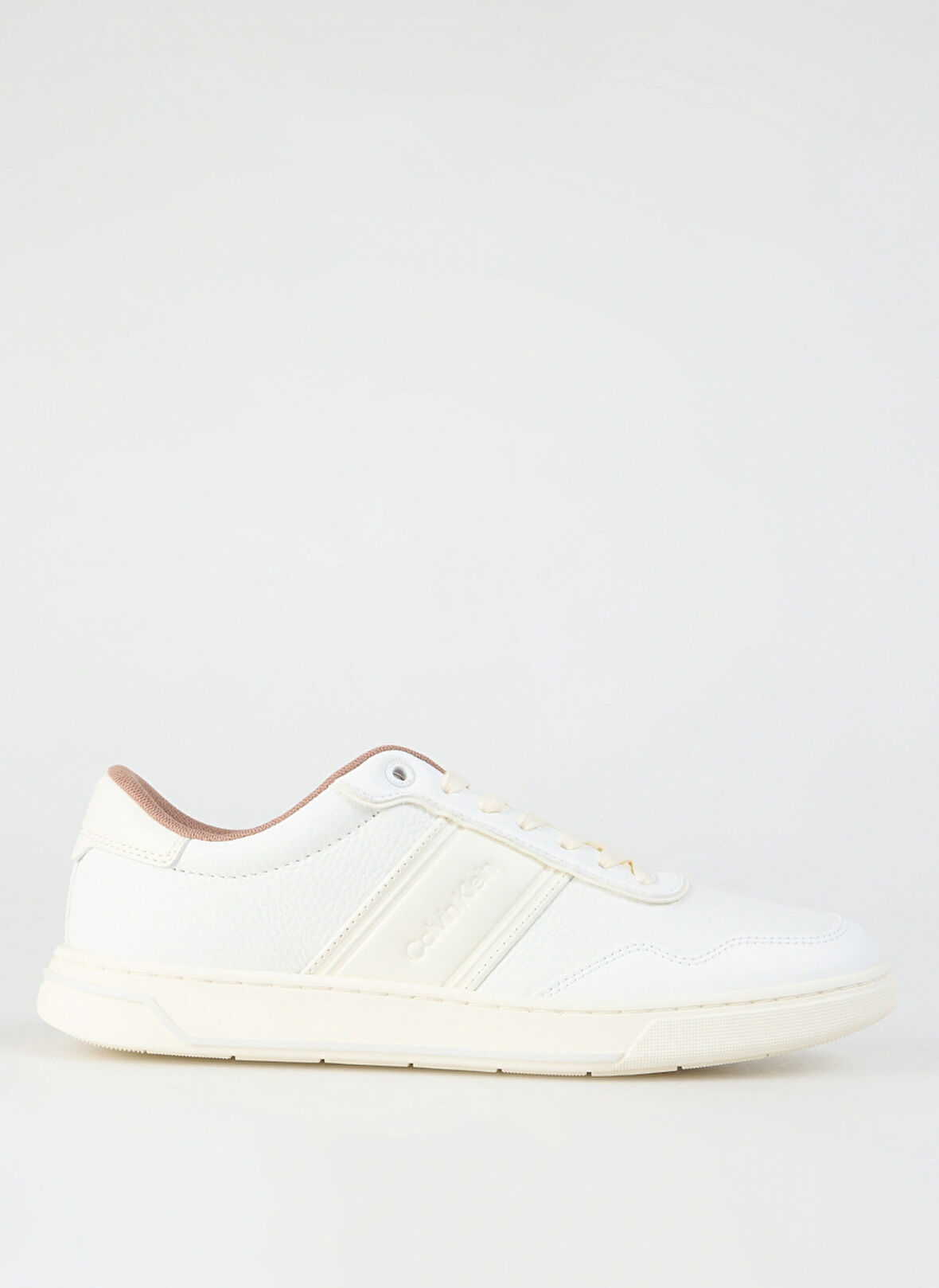 Calvin Klein Beyaz Erkek Sneaker LOW TOP LACE UP LOGO