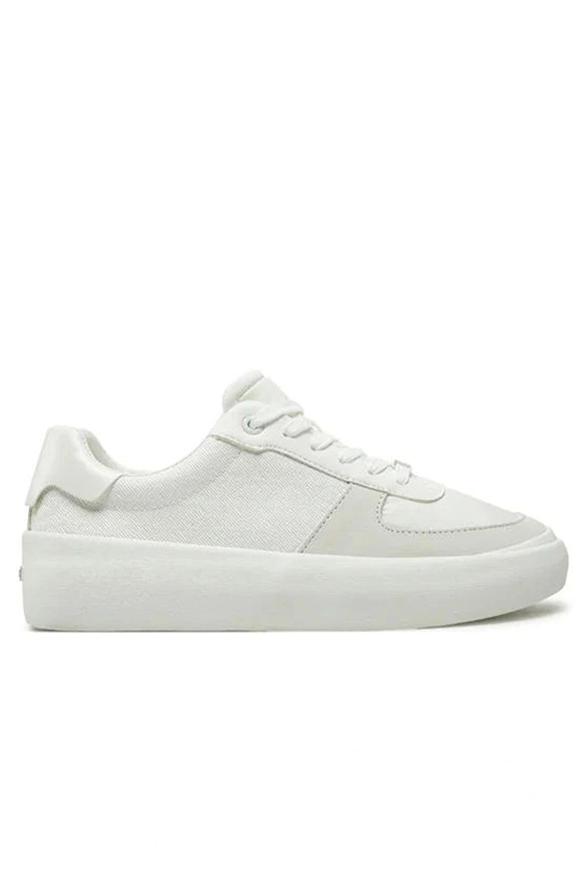 Calvin Klein CK Logolu Kadın Beyaz Sneaker